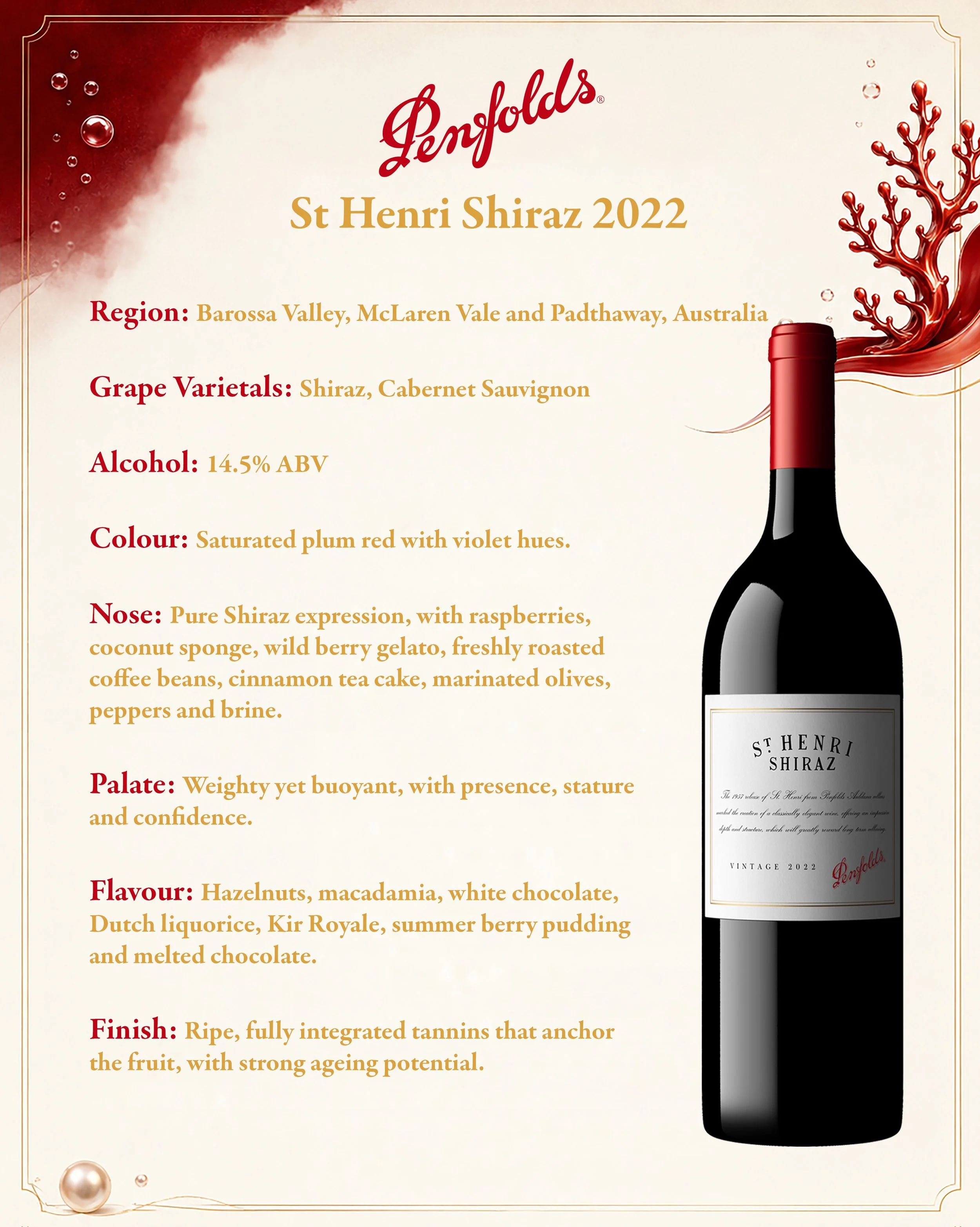 Penfolds St Henri Shiraz 2022