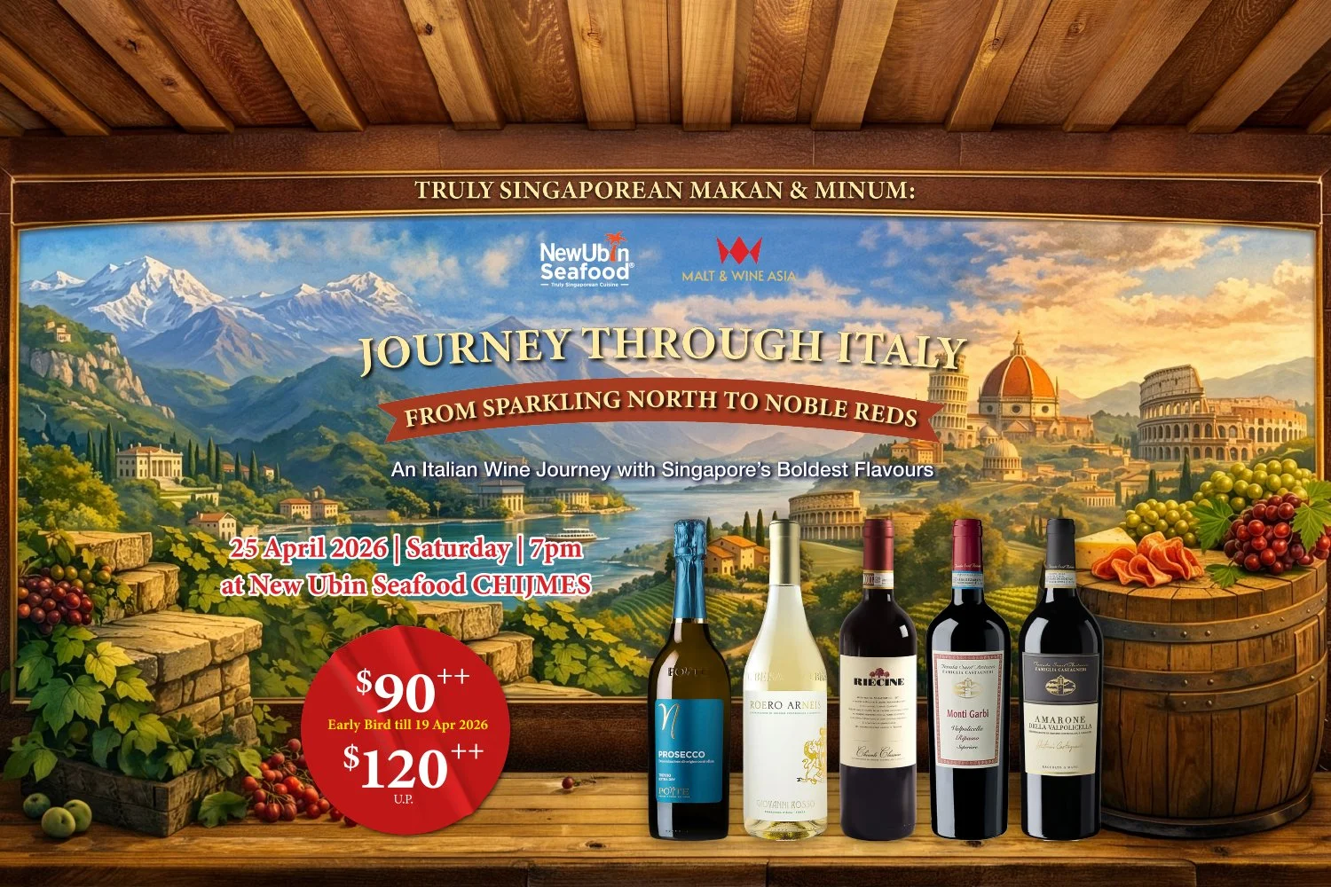 Truly Singaporean Makan &amp; Minum - JOURNEY THROUGH ITALY FROM SPARKLING NORTH TO NOBLE REDS