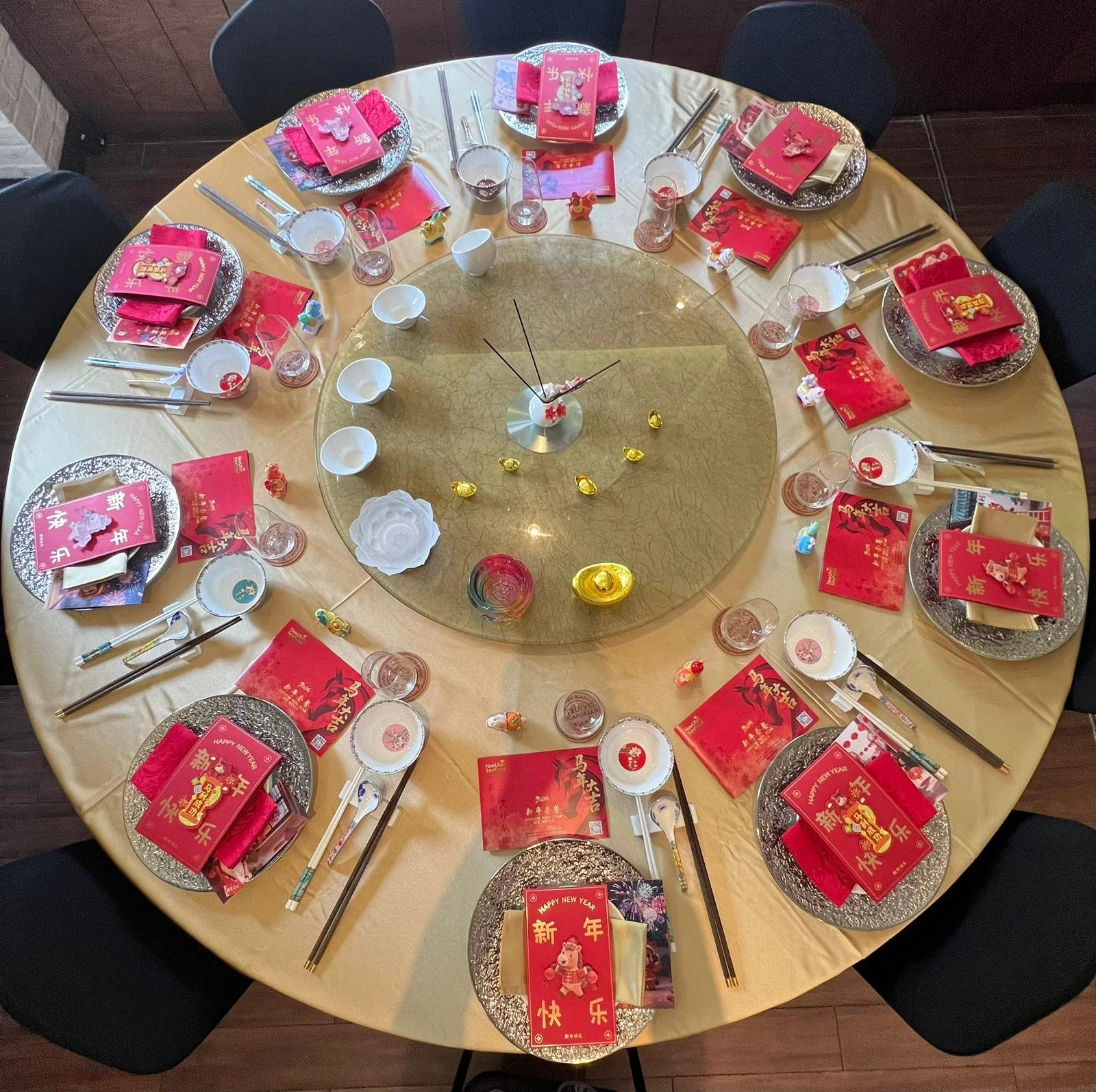 Festive Private Dining Suite at New Ubin Seafood CHIJMES with Chinese New Year 2026 Decorations for Family Reunion Dinners