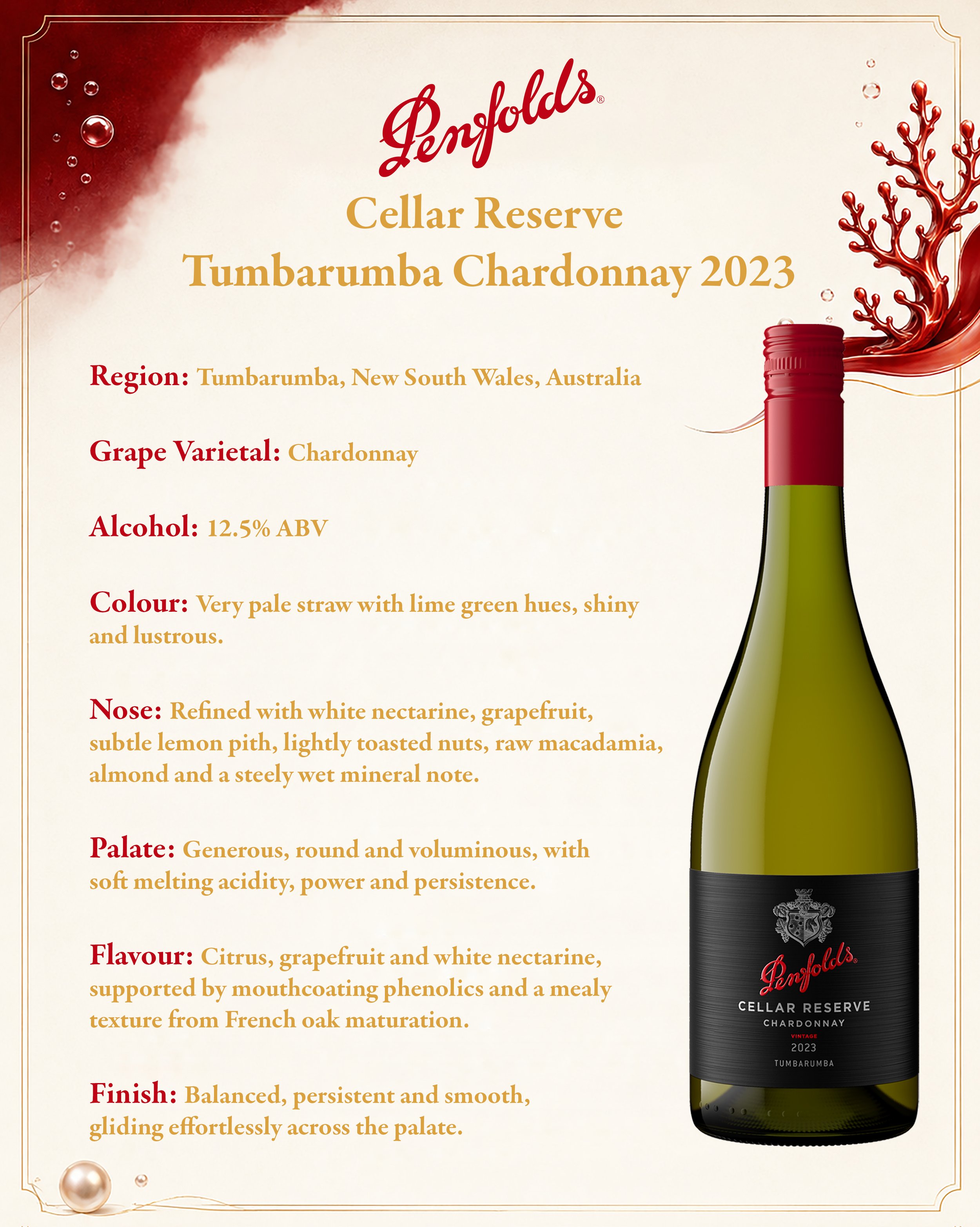 Penfolds Cellar Reserve  Tumbarumba Chardonnay 2023