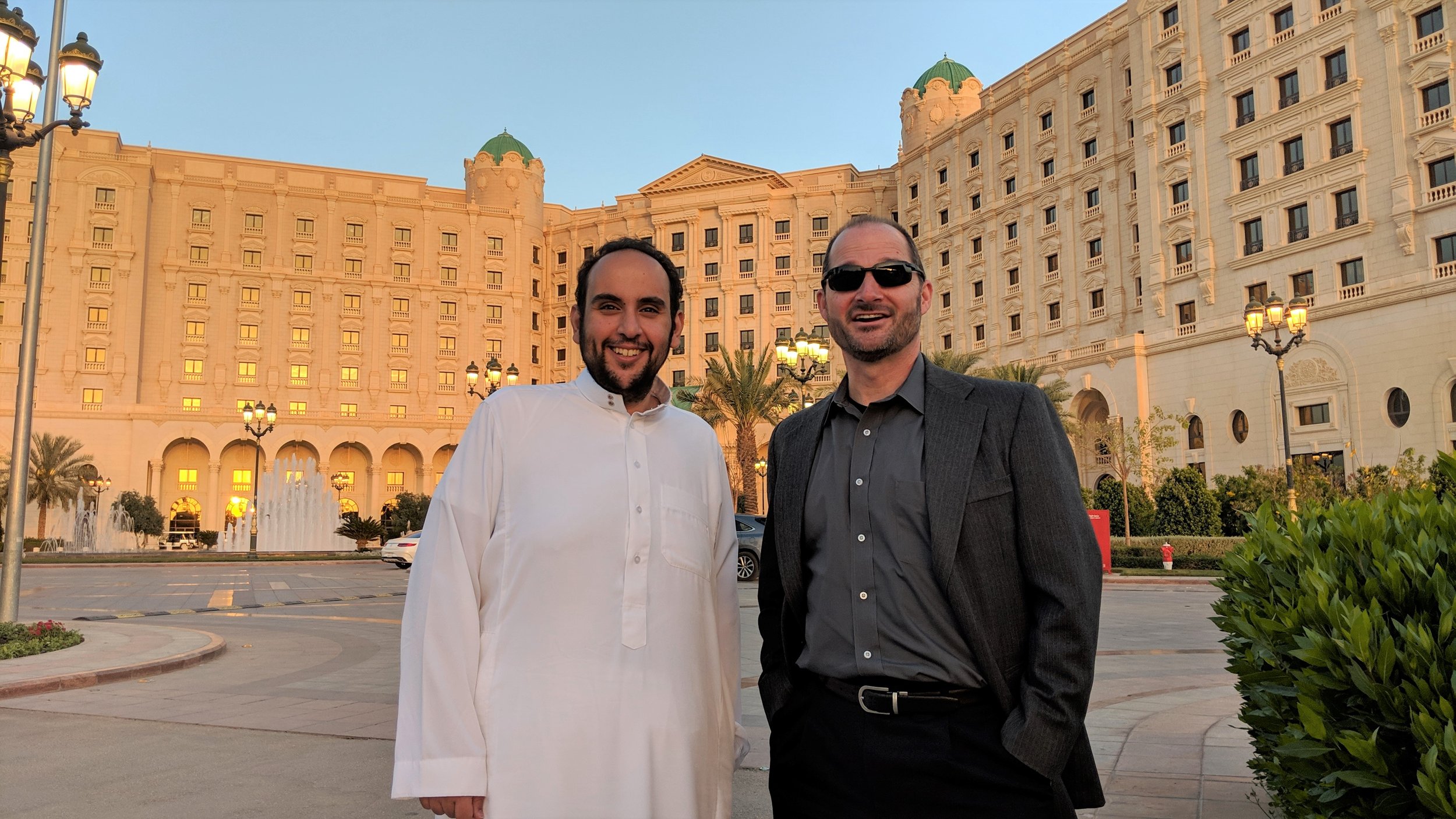 Aziz and Jeff, Riyadh Ritz Carlton