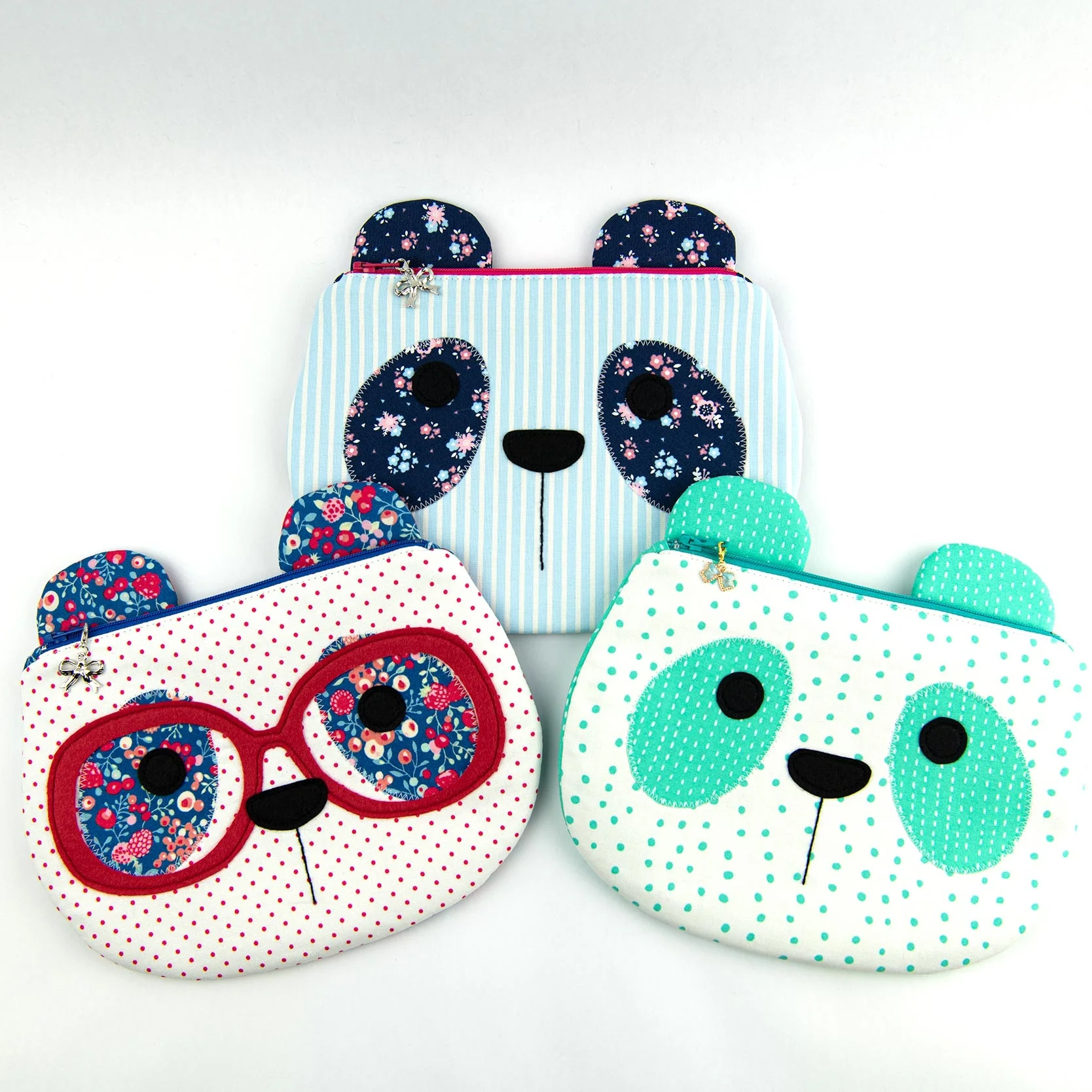 Variety of Panda Zippy Critter designs