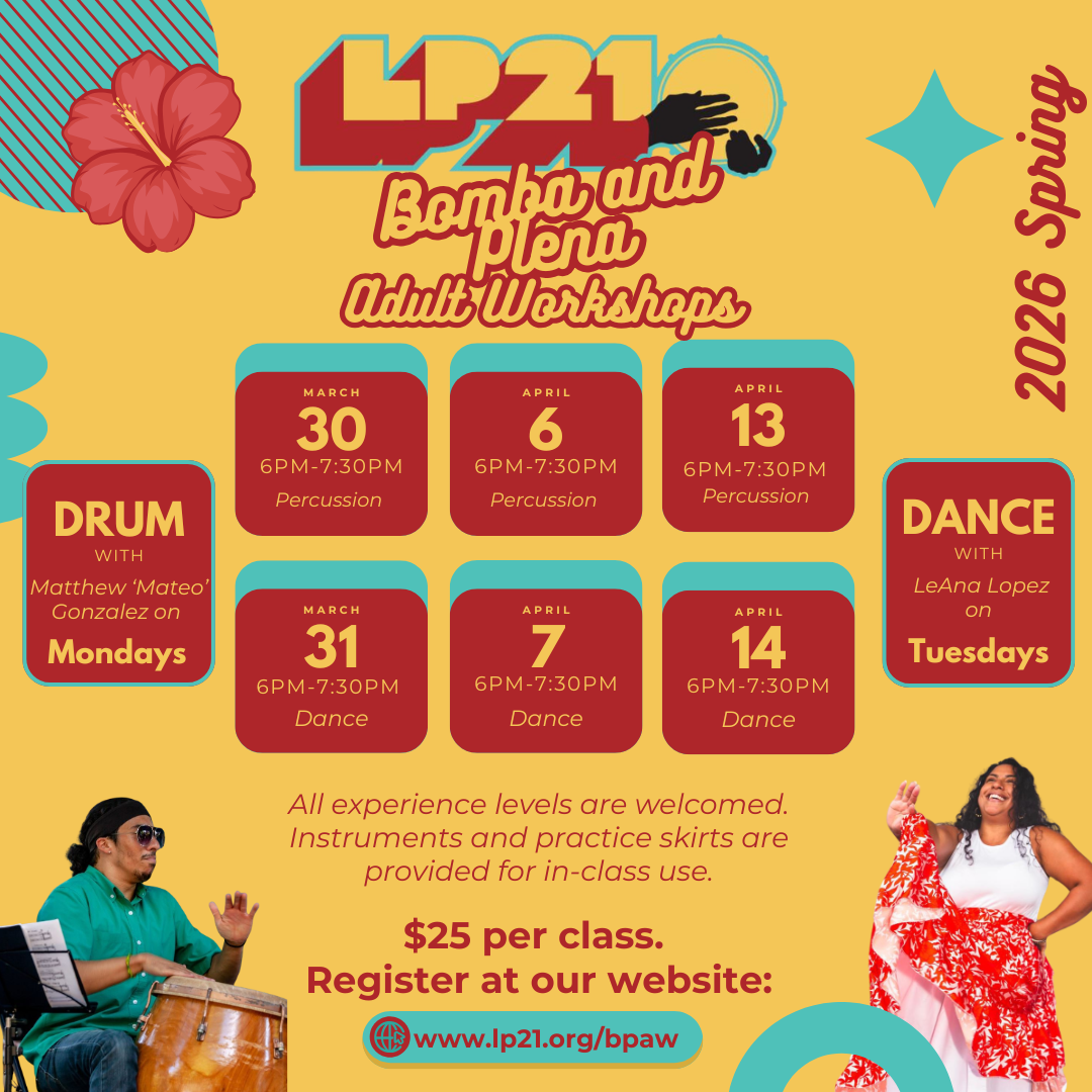 Bomba and Plena Adult Workshops - Spring 2026