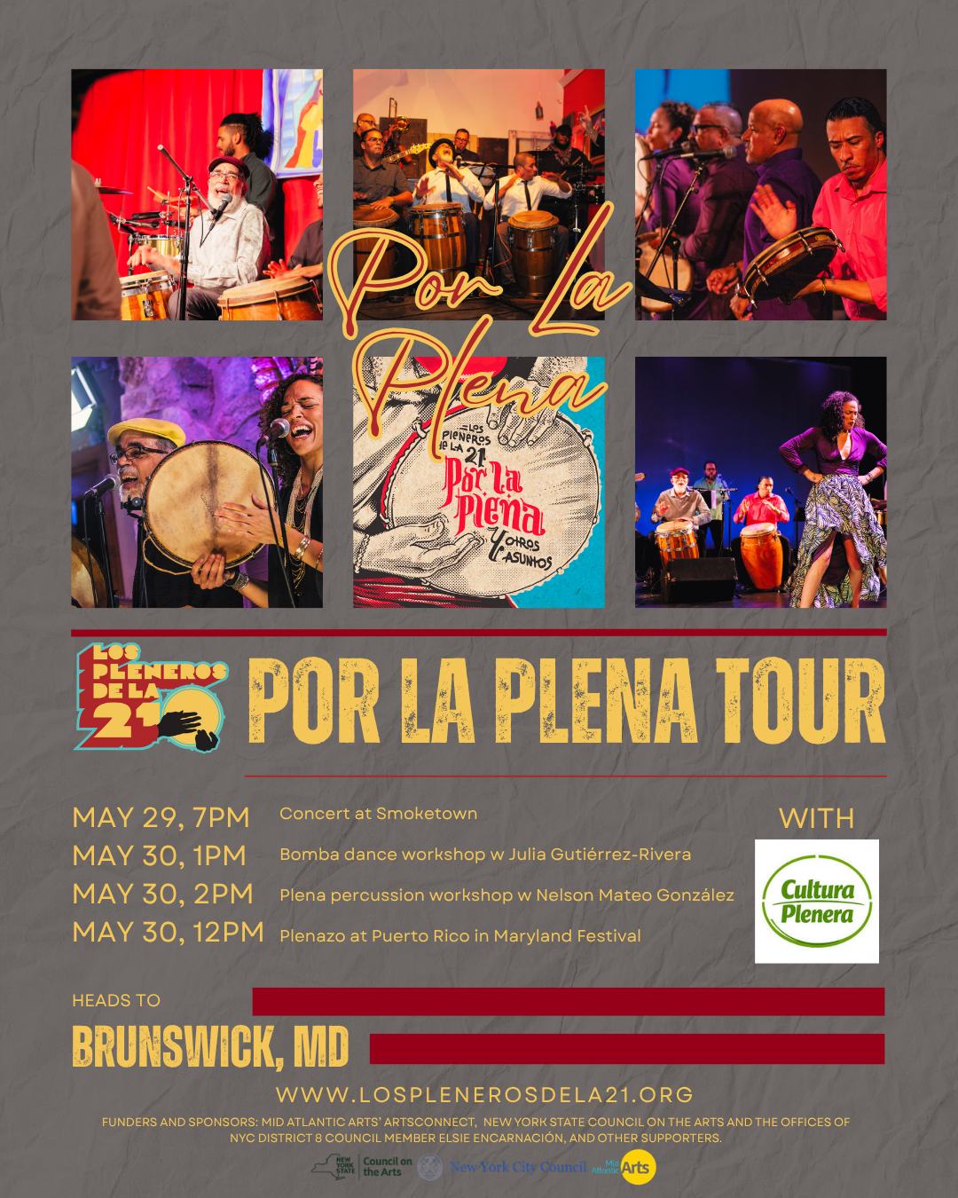 Por La Plena Tour: Maryland