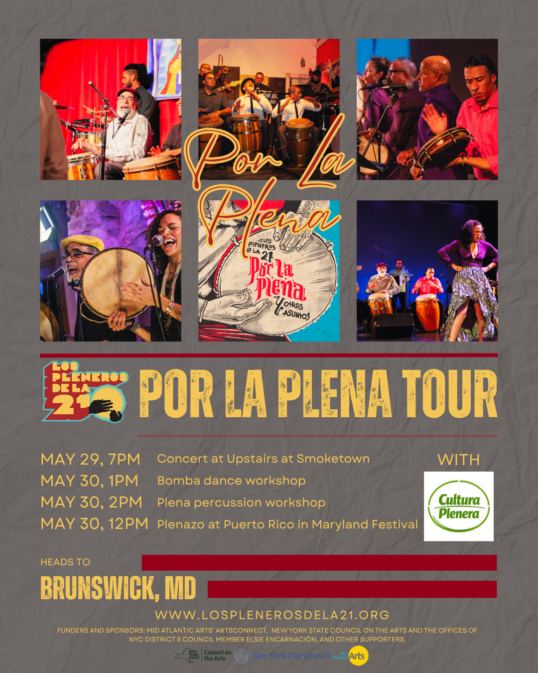 Por La Plena Tour: Maryland