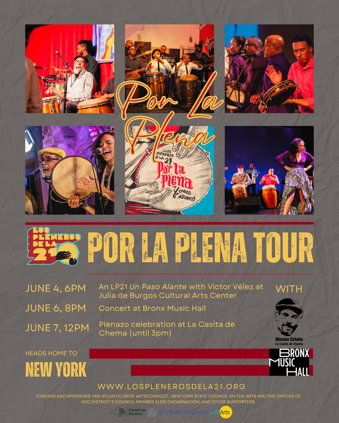 Por La Plena Tour: New York City