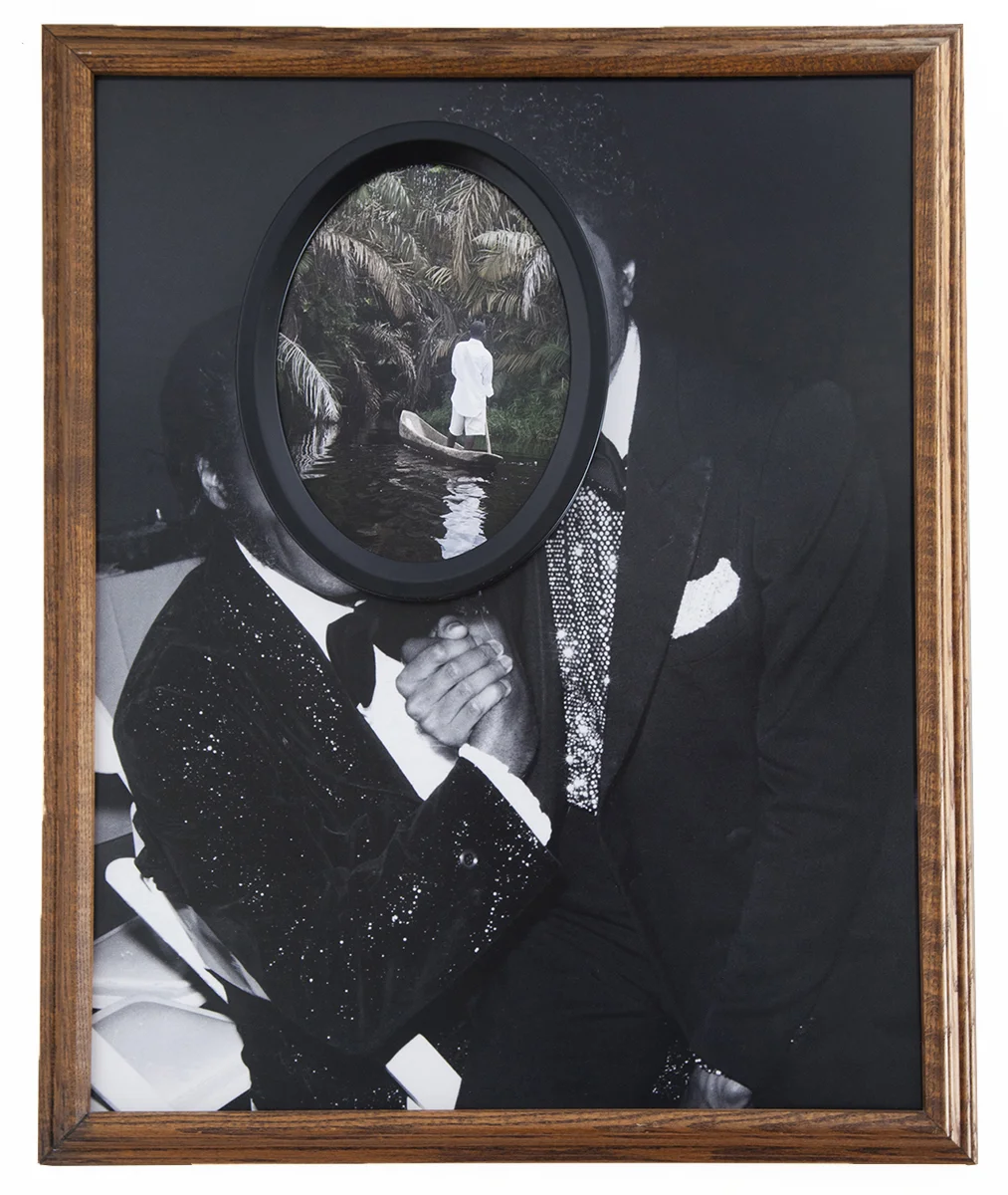 Faustian Darkness , 2014 Archival pigment prints, found antique frames // 28.75 x 26.75 x 2.5 in