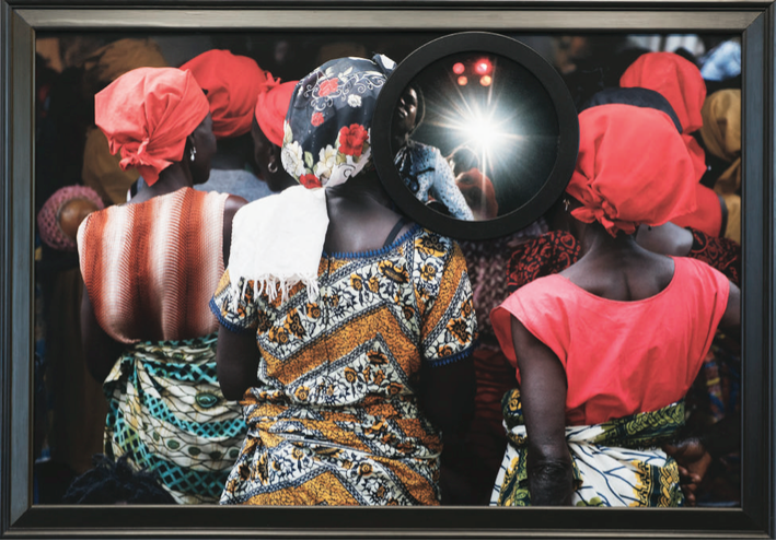 Red Light , 2015 Two archival pigment prints, found antique frames // 30 1/2 x 43 1/2 x 2 in