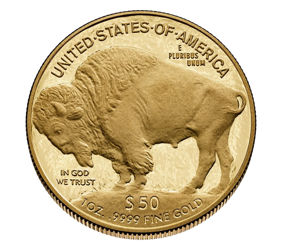 Dual Date Gold Buffalo - Reverse
