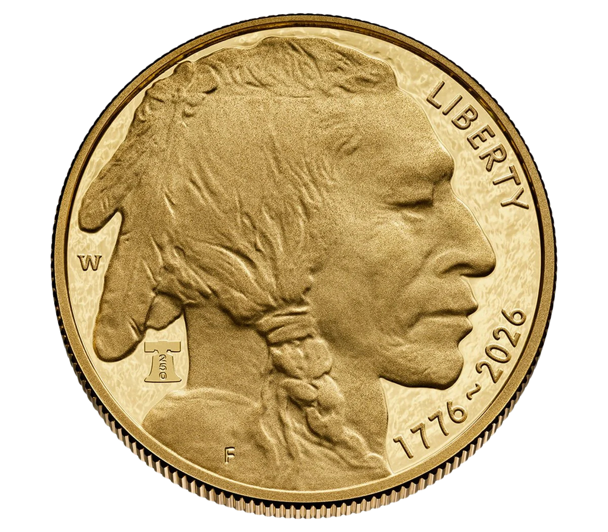 Dual Date Gold Buffalo - Obverse