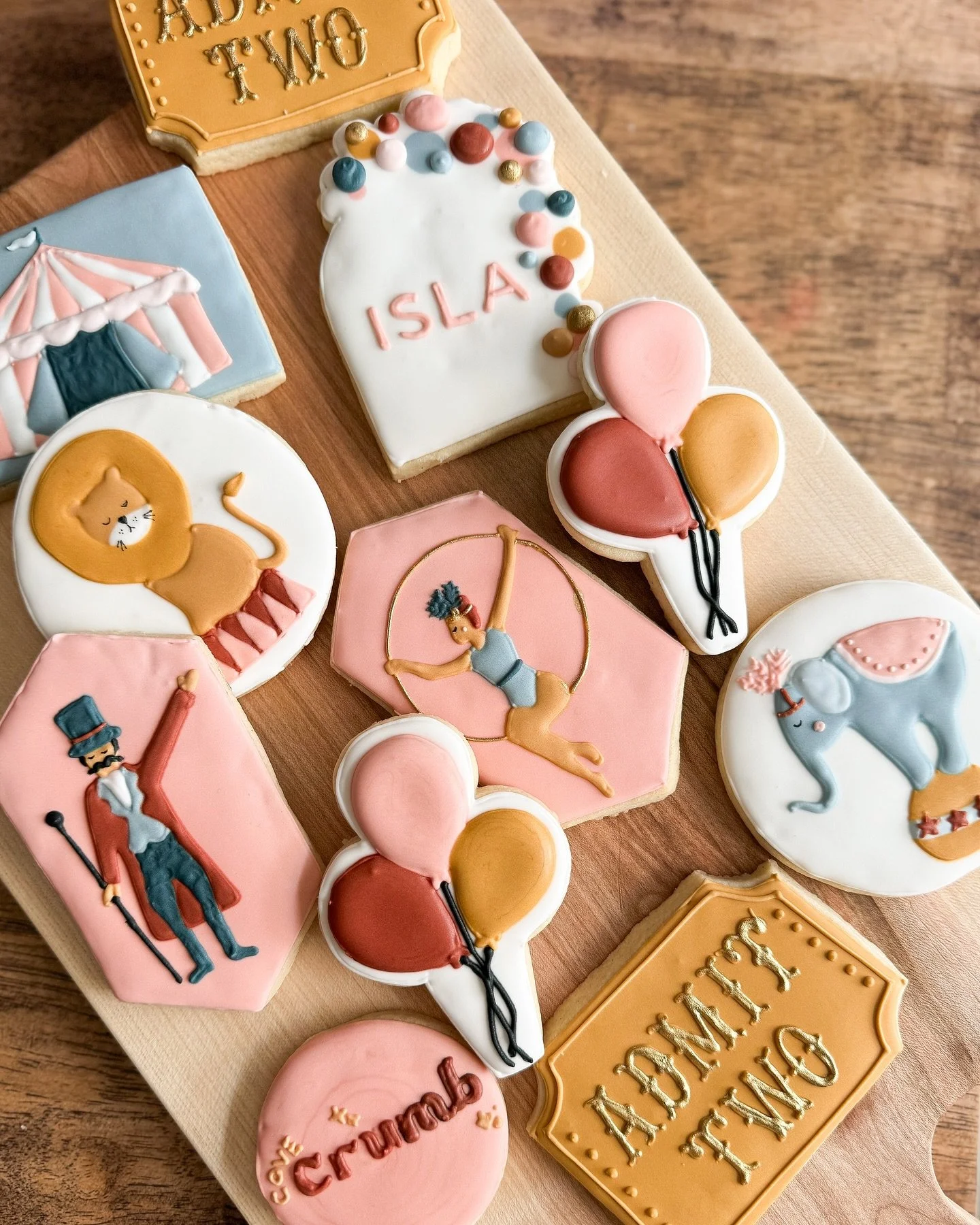 Come one, come all! Such a cute set 🫶

#Customcookies #customcookie #royalicing #royalicingcookies #courtscookieco #cookies #sugarcookies #americolor #bakery #cookiesofinstagram #bakers #sonomacounty #sonomacountycookies #santarosacookies #rhonertpa