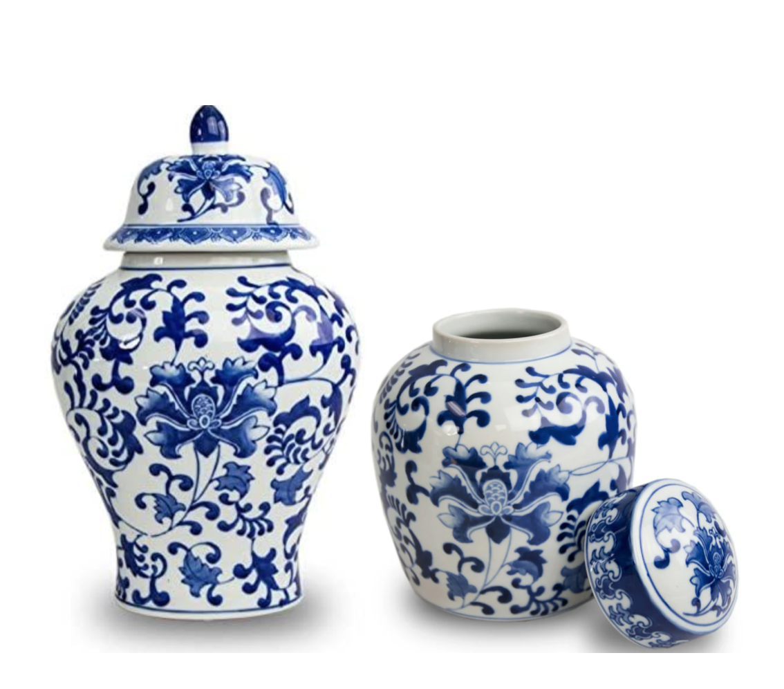 mixed chinoiserie vases