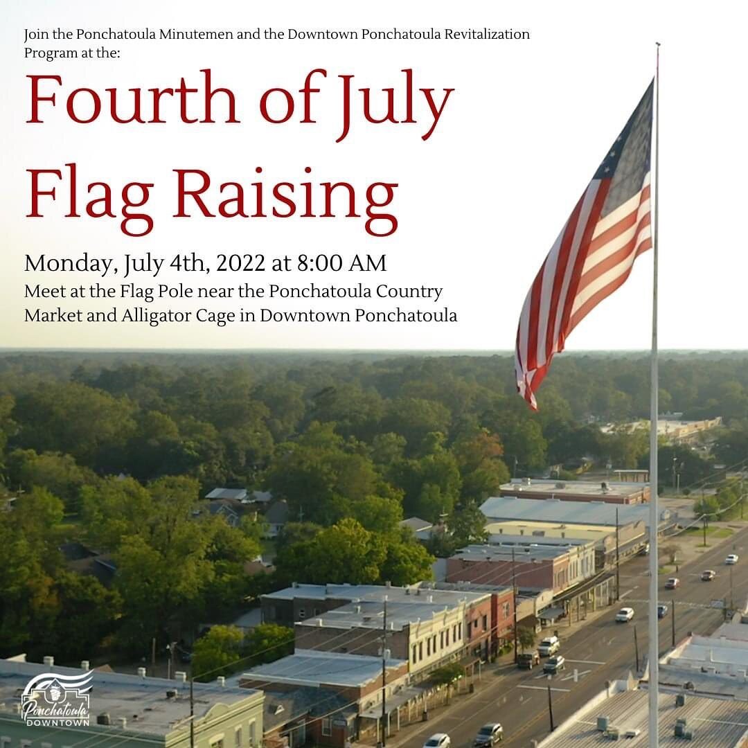 Its almost time for one of our FAVORITE annual traditions!!

We are so thankful to have this beautiful flag maintained by the Minutemen and housed at the Ponchatoula Country Market! Thank you for helping us continue this patriotic tradition!

Join us