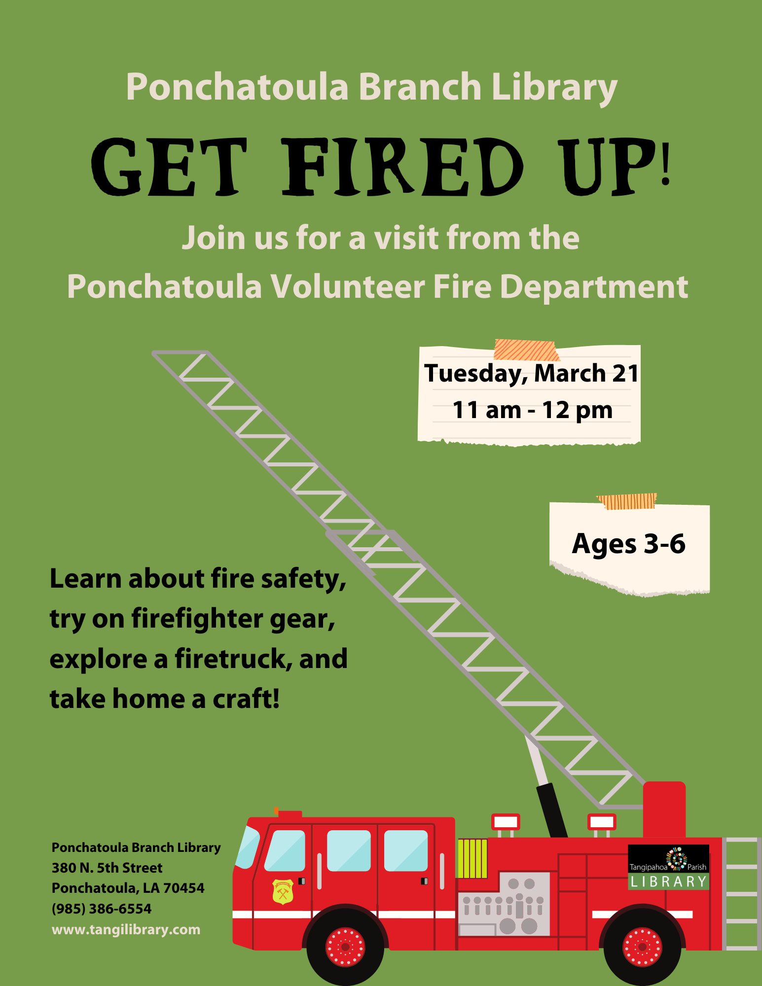 Ponchatoula LibraryGet Fired Up — Downtown Ponchatoula Revitalization