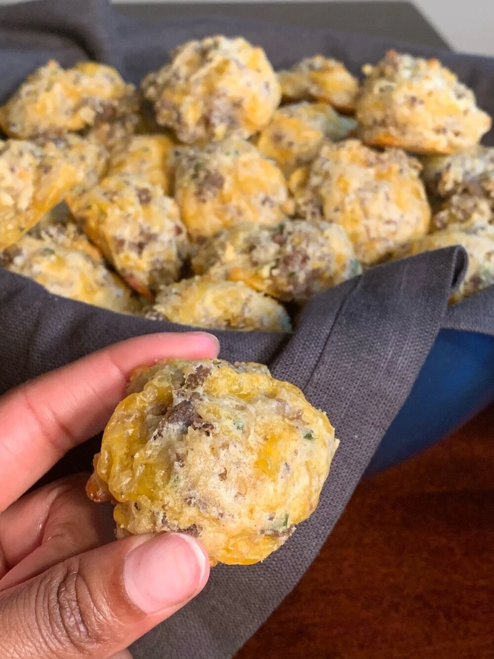 Cheddar &amp; Chive Sausage Balls