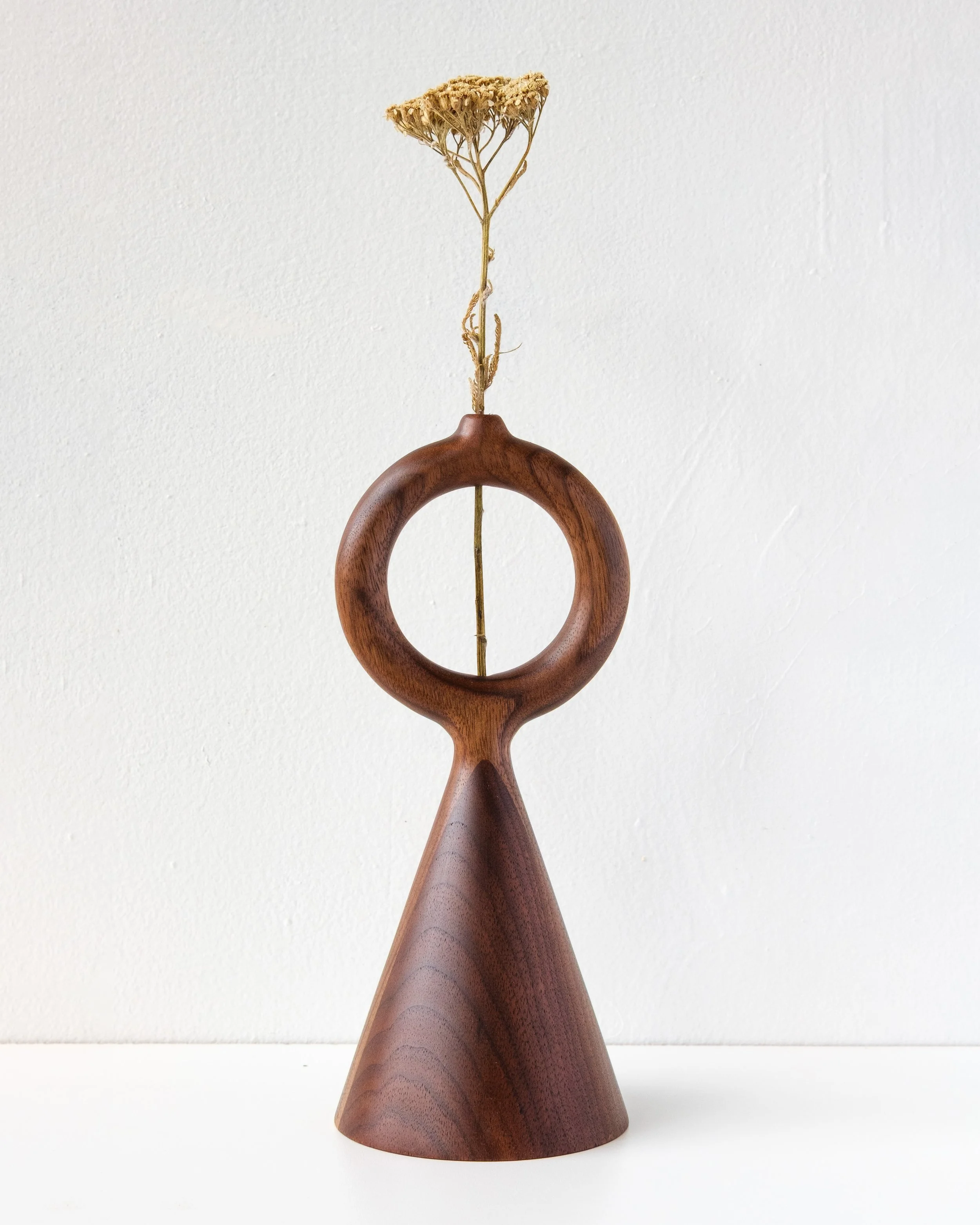 Bud Vase no. 3; shown in walnut; 16" x 10" x 5" [open edition]