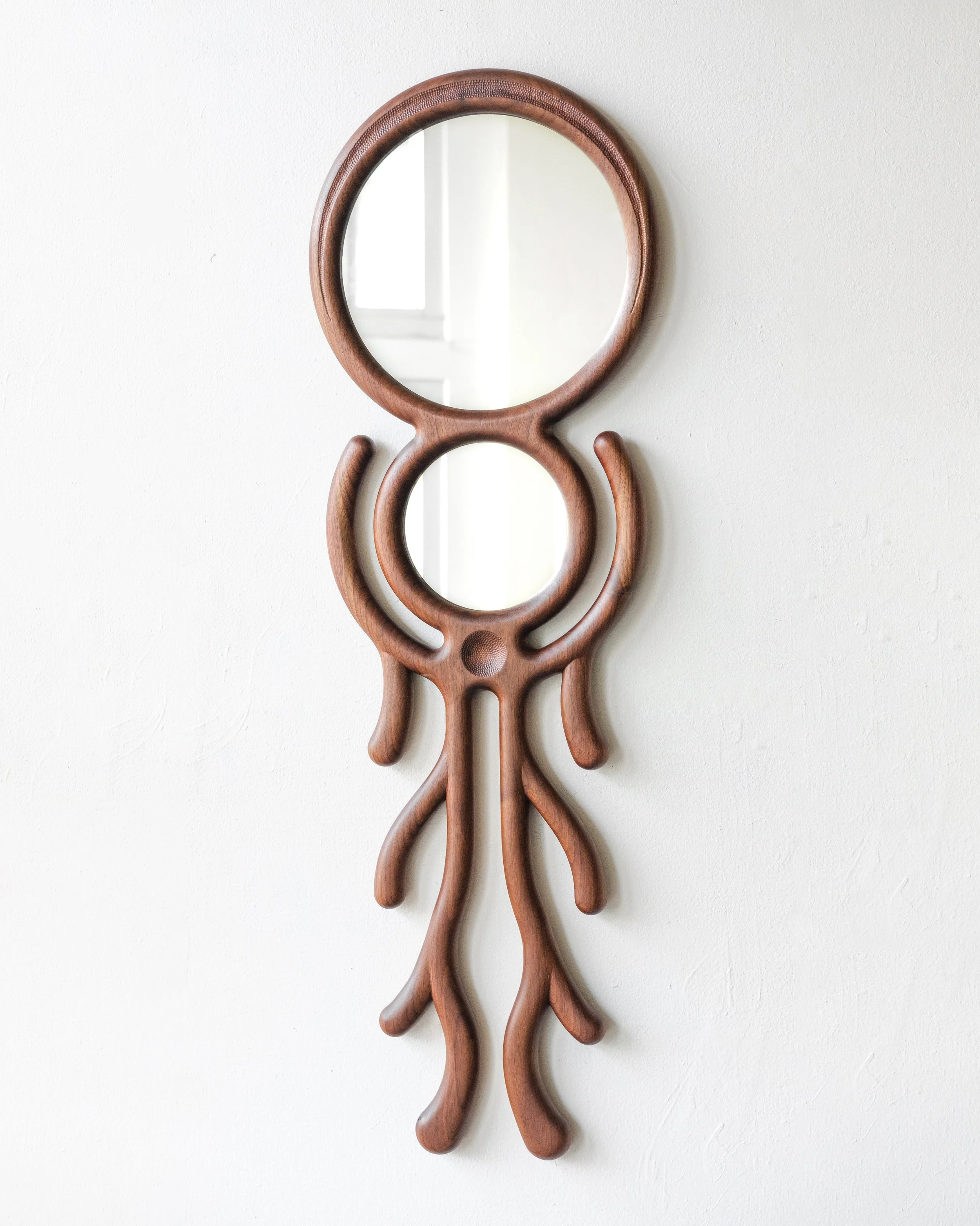 Spontaneous Mirror no. 16; walnut, glass; 11" W x 36" H [contact for availability]