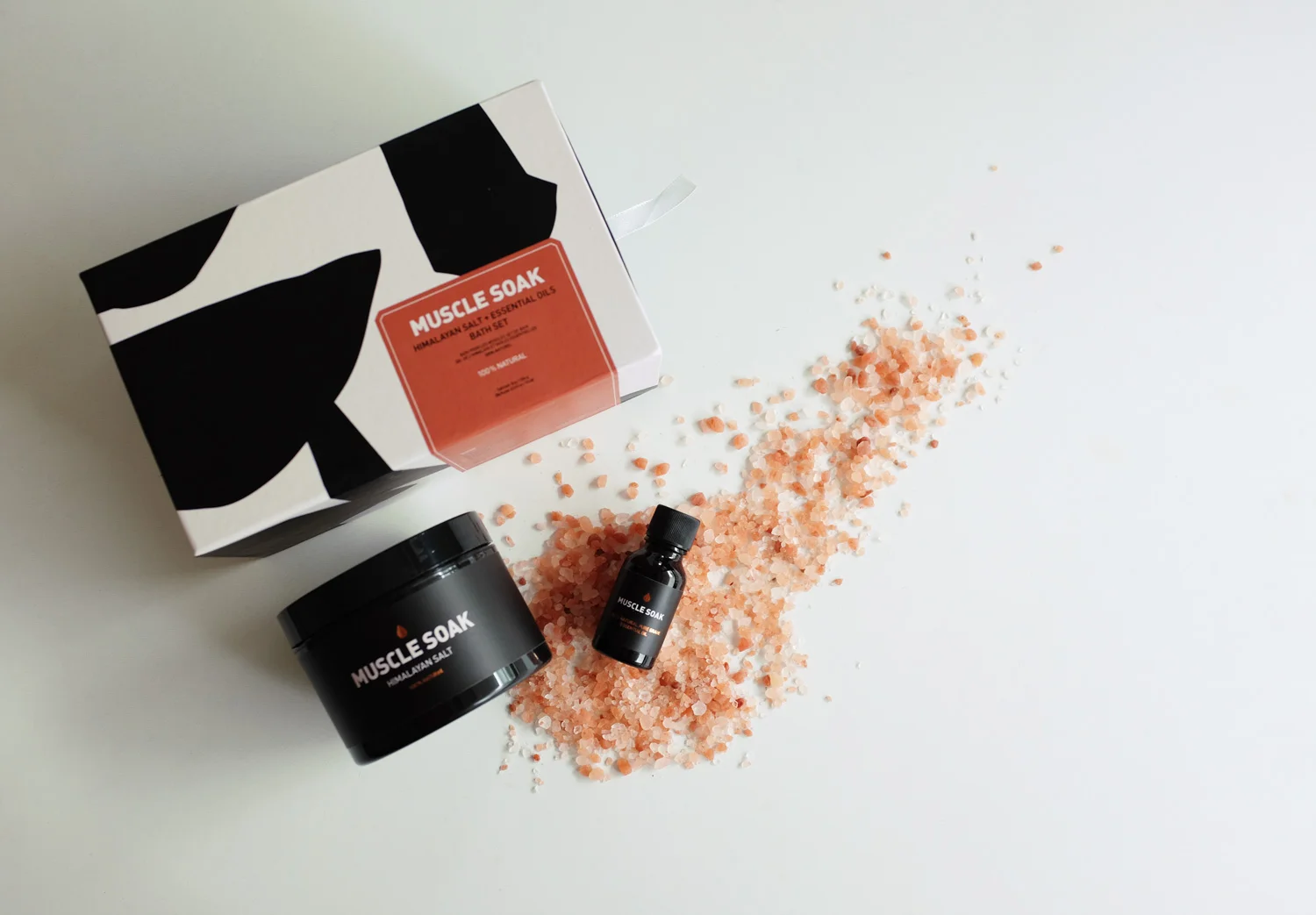 nyc graphic designer skincare beauty way of will essential oils willie tsang body care wellness packaging black white design copper bath salts box muscle soak