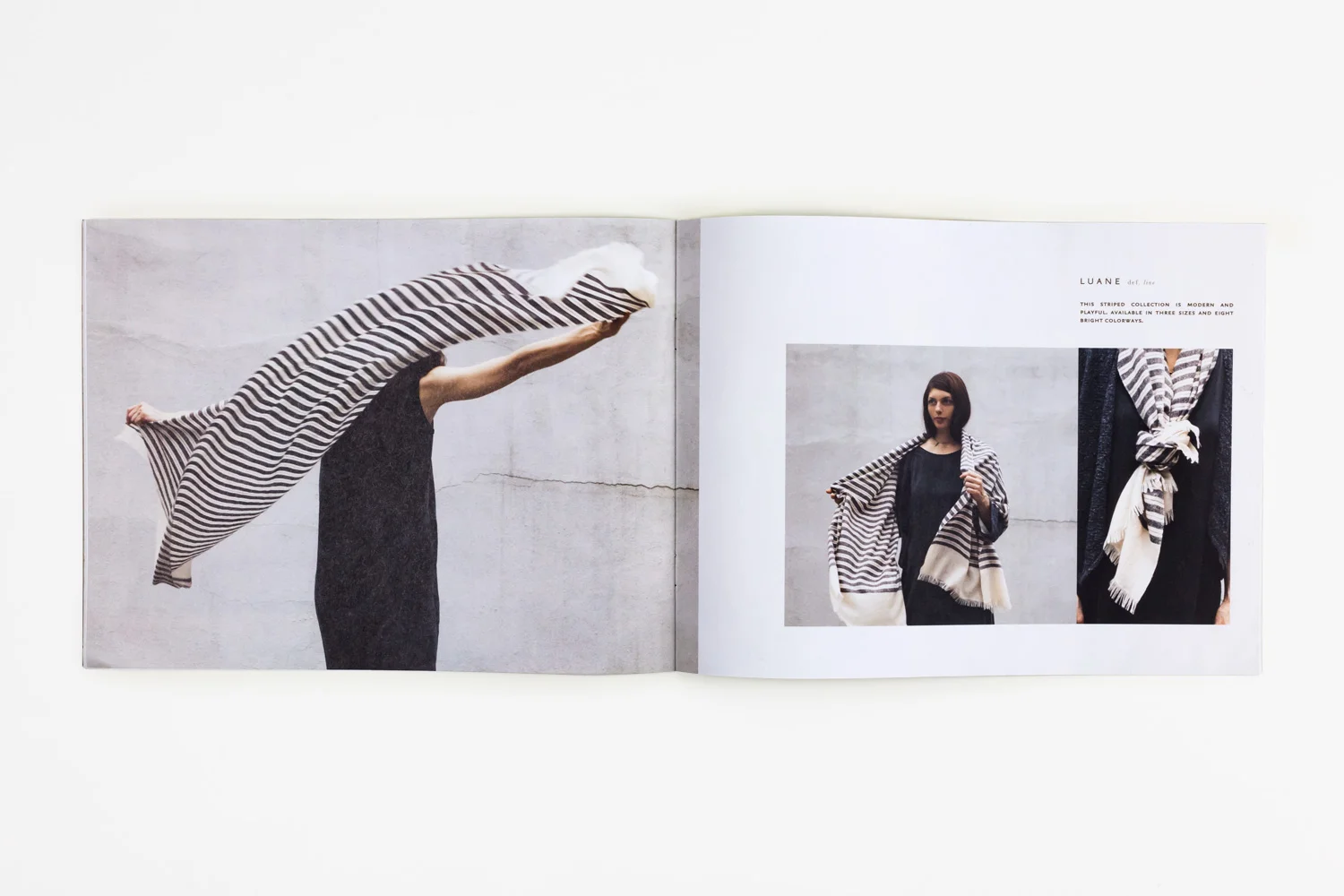 nyc art director accessories apparel andraab catalog design photo shoot shawls scarves scarf