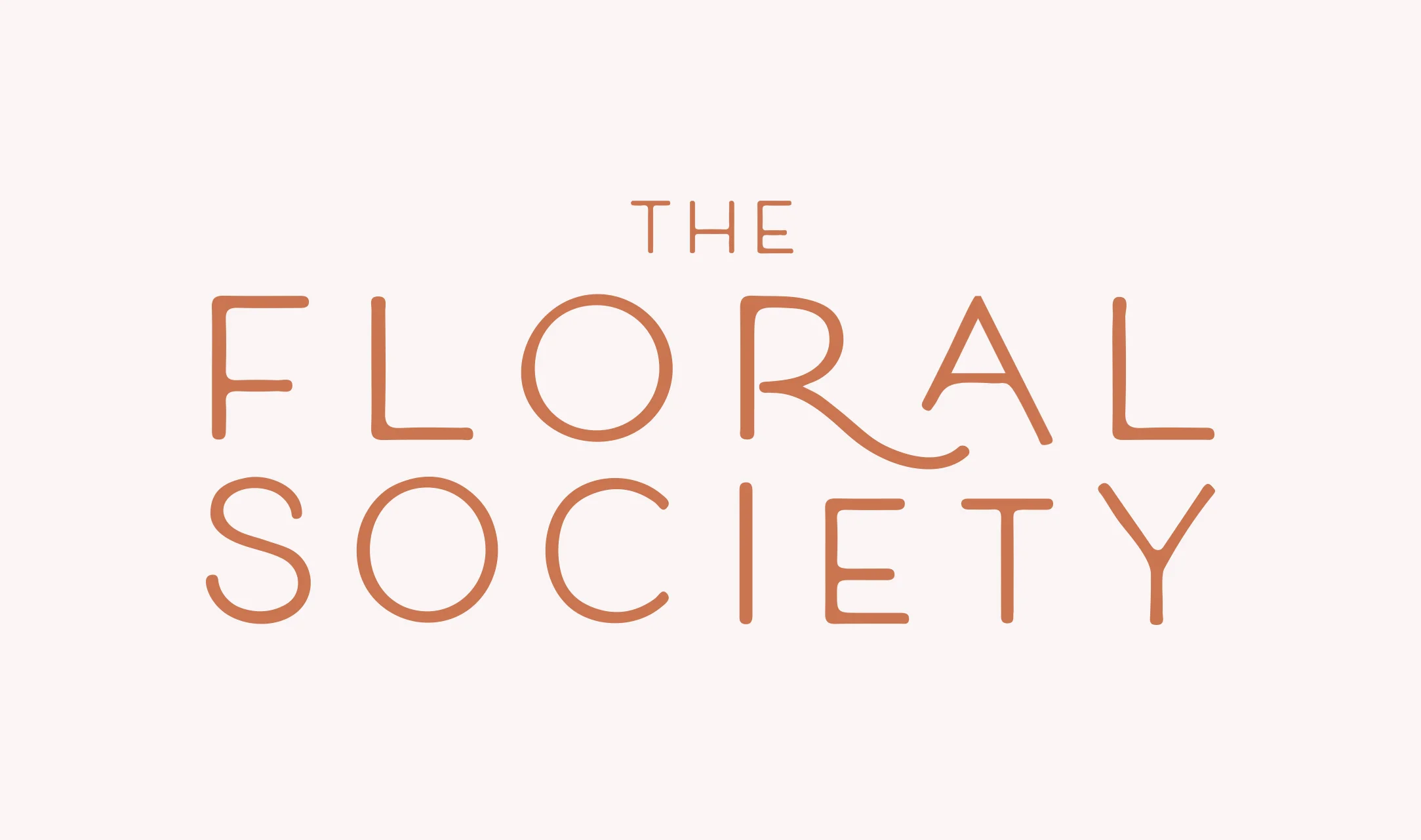 sierra steifman nyc the floral society logo design copper pink sans serif modern identity delicate typography graphic designer