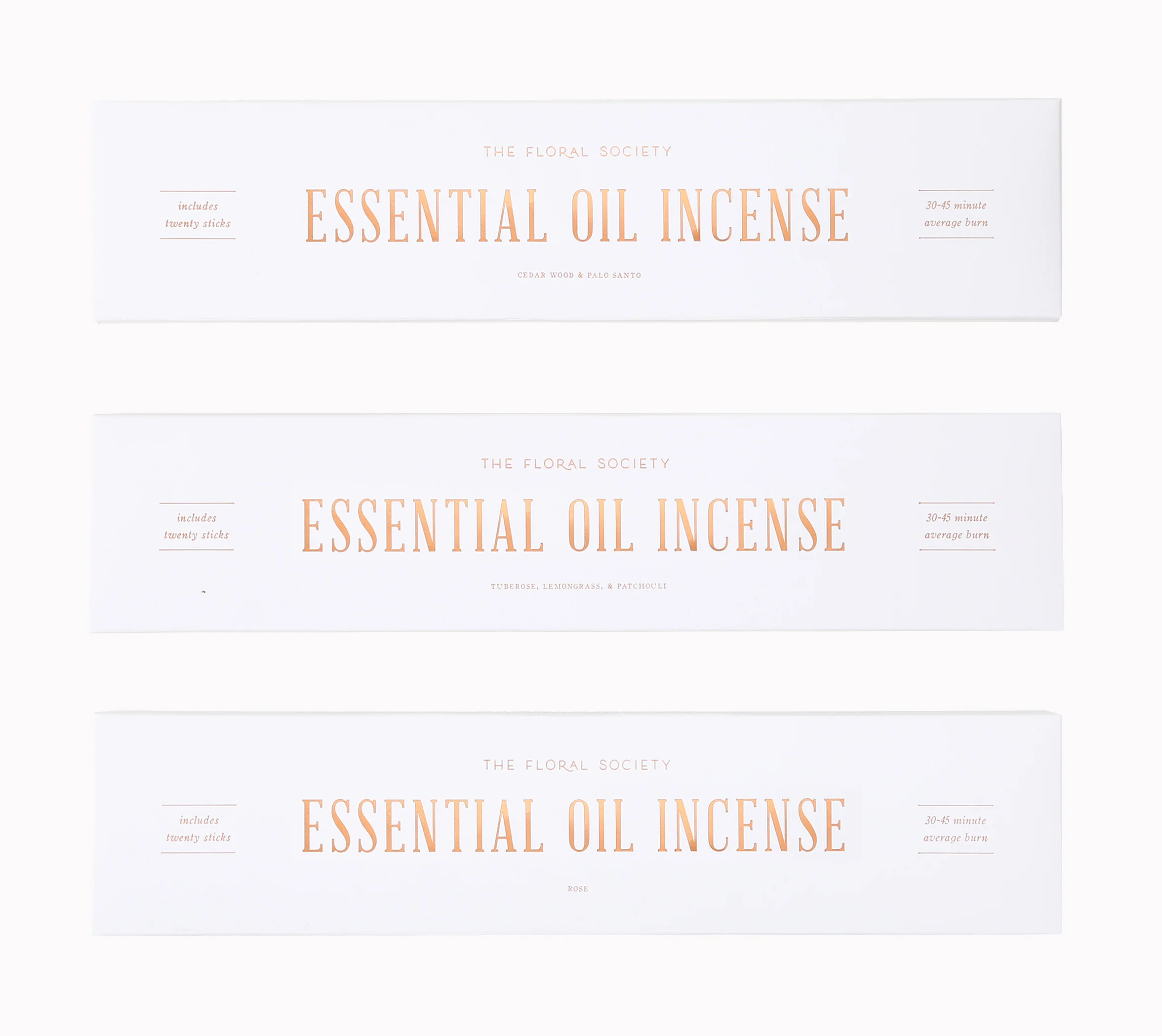 graphic designer sierra steifman nyc the floral society essential oil incense box packaging design copper foil usa