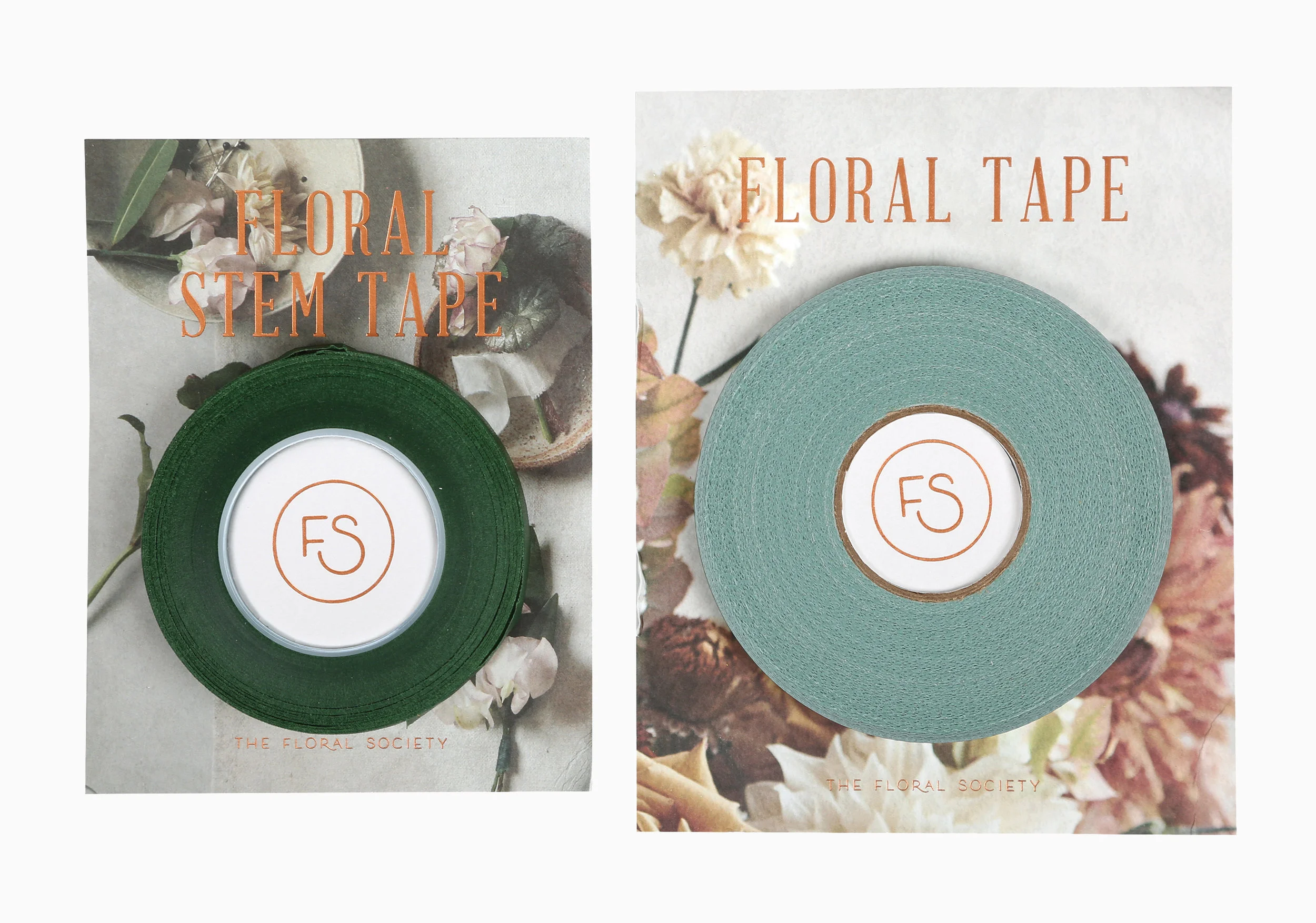 sierra steifman nyc art director the floral society floral stem tape packaging design copper foil tools display circle graphic designer