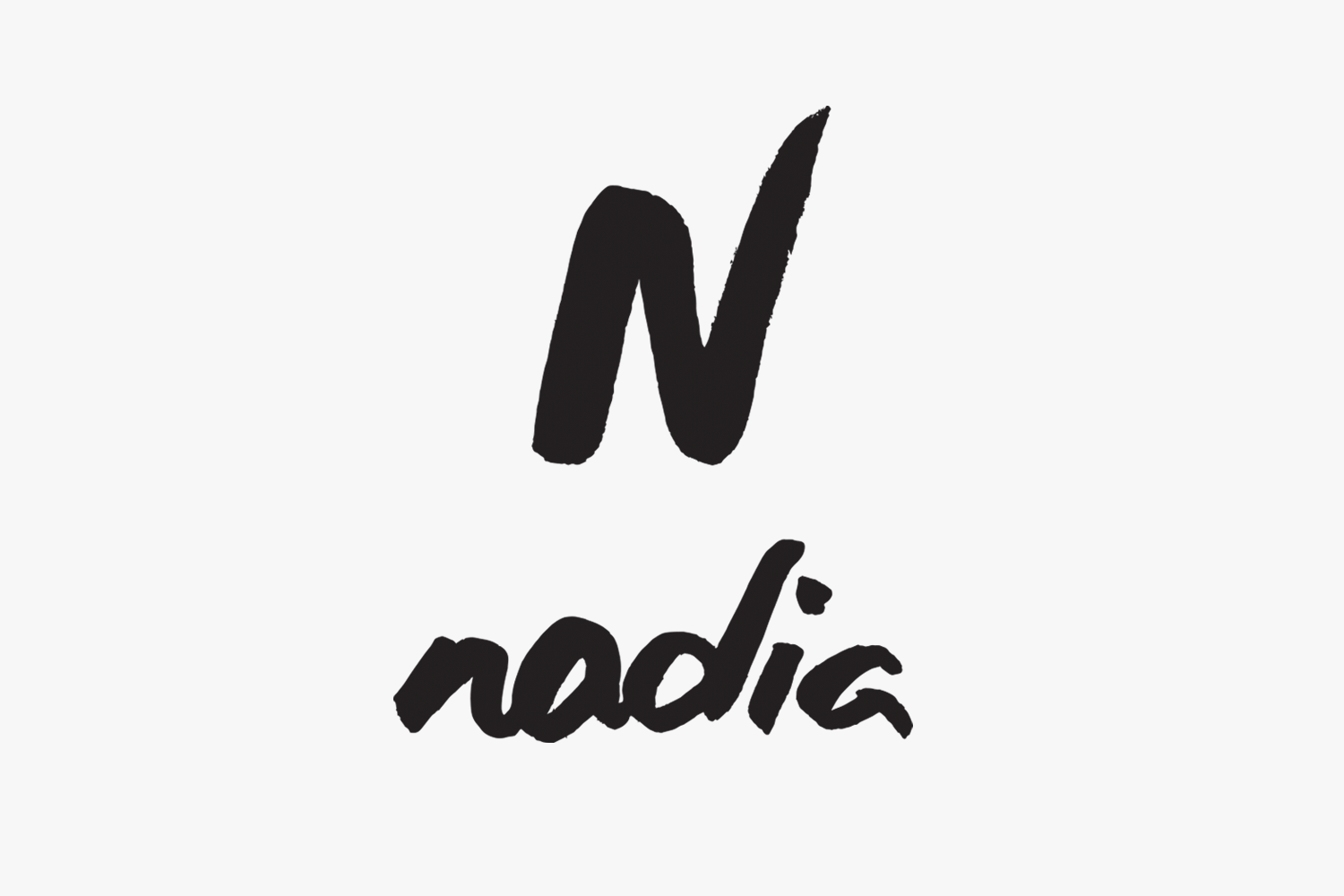 nyc graphic designer wine label branding design packaging nadia identity logo hand drawn monogram brushstroke letterform