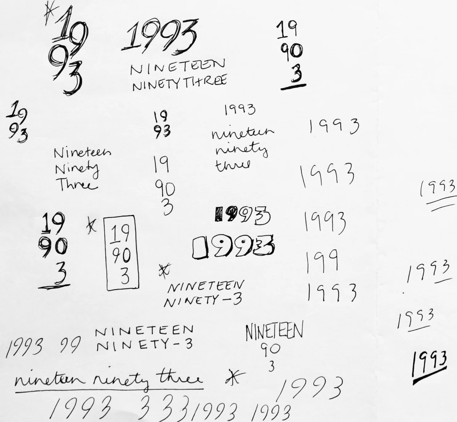 nyc branding graphic designer 1993 maria pastore logo design sketches direction pencil process year