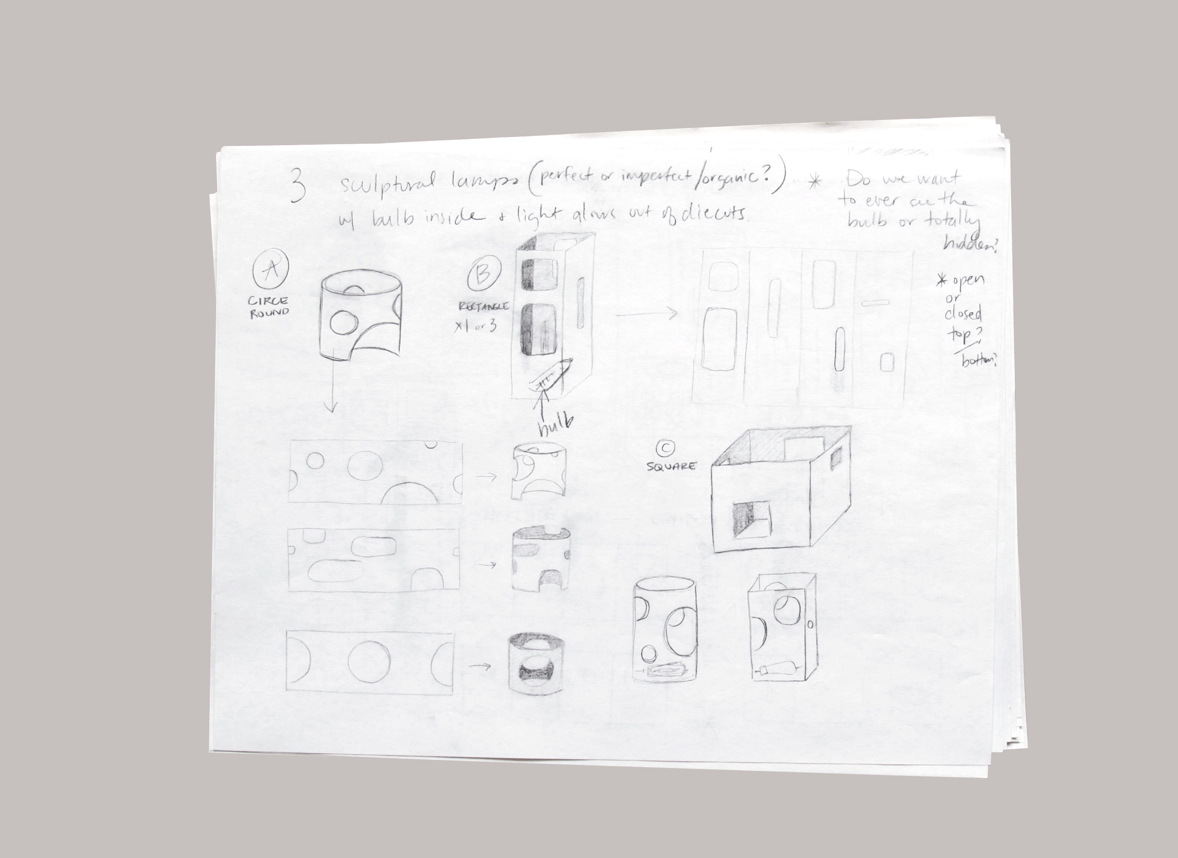 nyc art director 1993 willie tsang maria pastore sketches product design process pencil ceramics