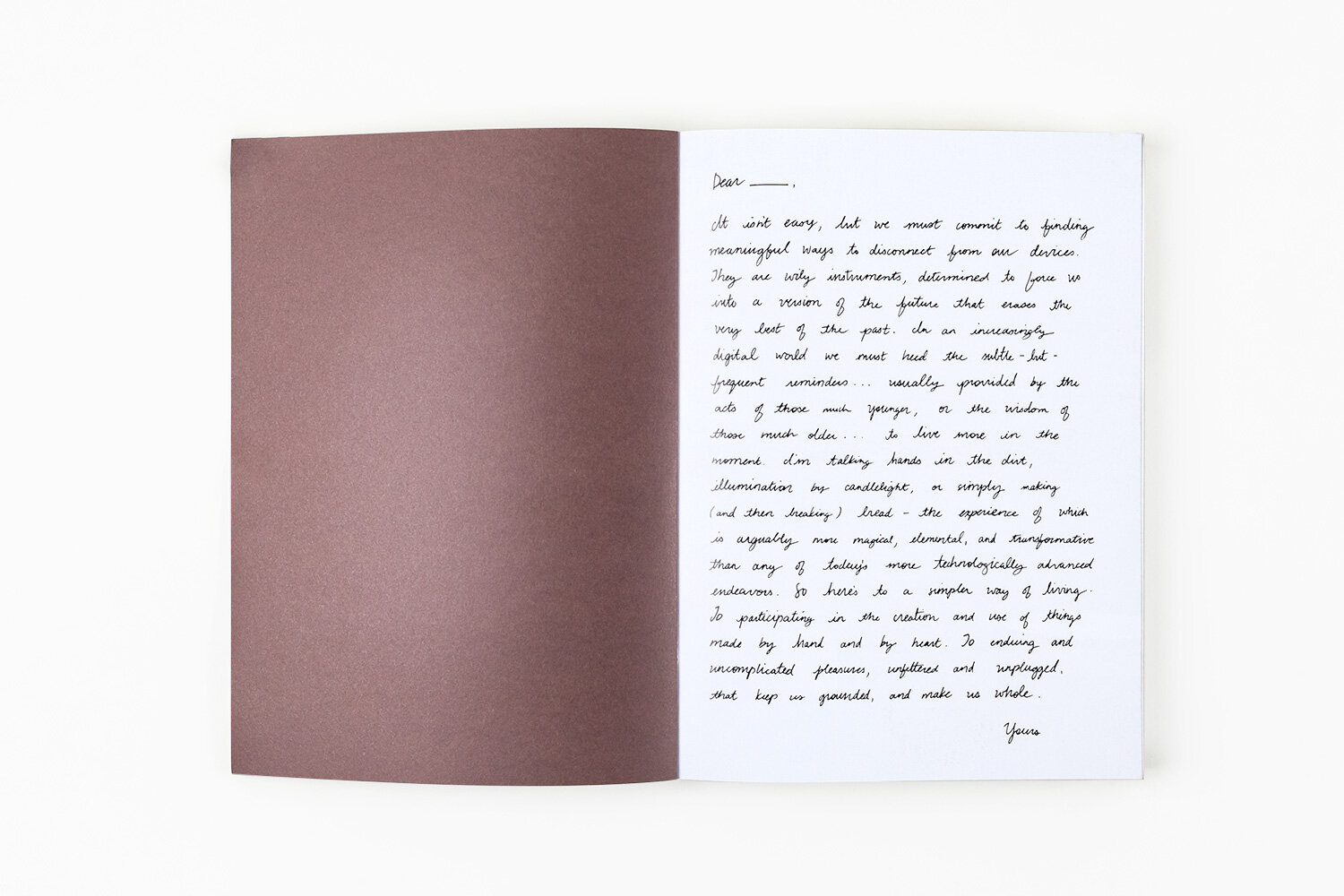 gift home aesthetic movement wholesale graphic designer nyc sir/madam sirmadam catalog design handwritten letter cover collection