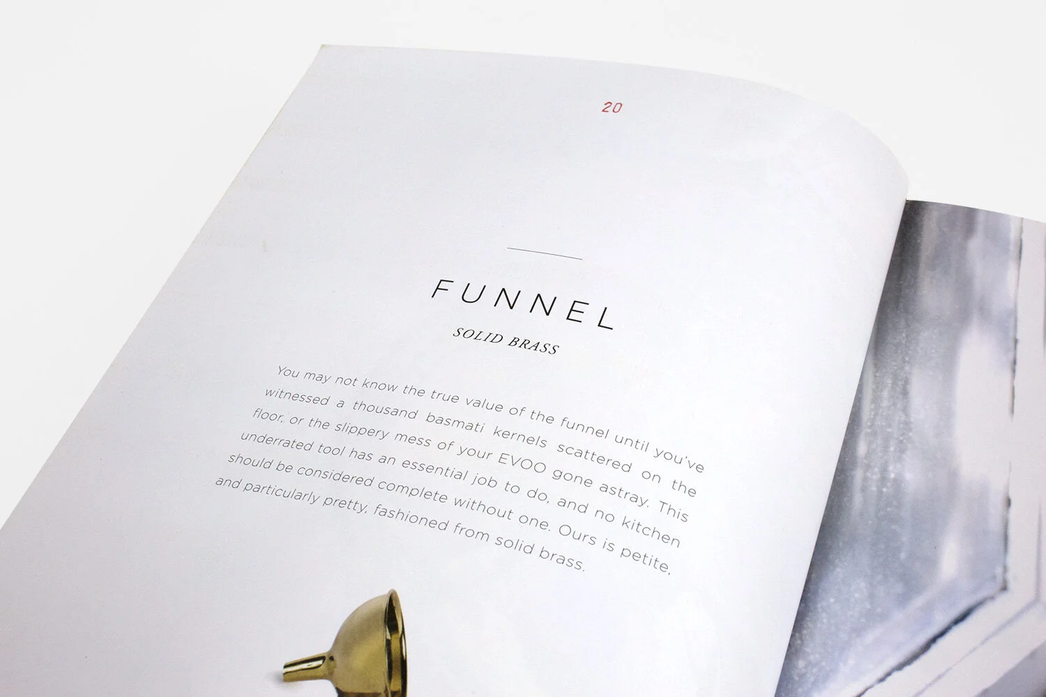 gift home aesthetic movement wholesale graphic designer nyc sir/madam sirmadam catalog design brass funnel layout typography sans serif stamped page numbers