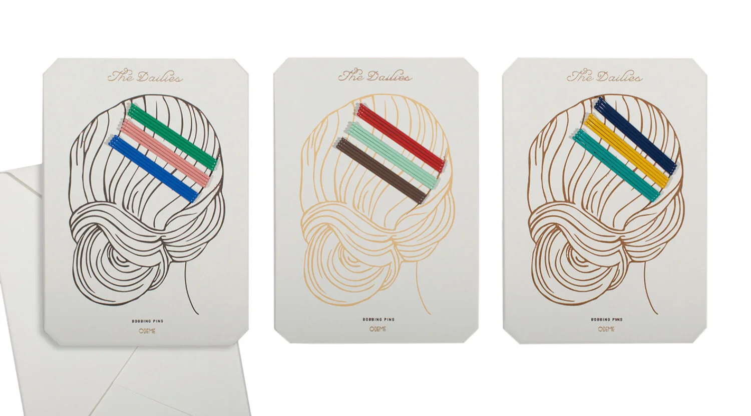 nyc graphic designer home gift styling style hairstylist odeme bobbing pins the dailies product assortment design colorful hair accessories DIY