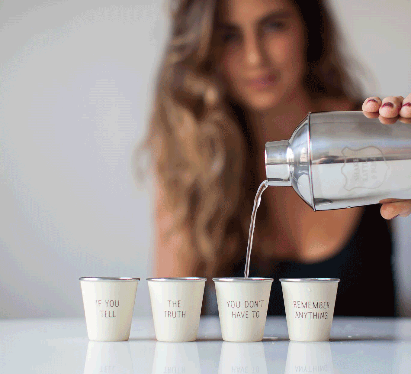 nyc graphic designer home gift liquor drinking bachelor party 21 izola design four shot glass set phrases cocktail shaker concept heavy pour bar