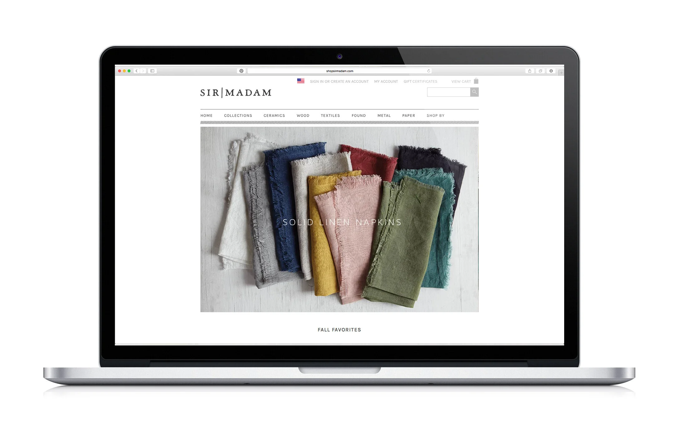 gift home aesthetic movement wholesale graphic designer nyc sir/madam sirmadam website design ecommerce shop shopping retail consumer site