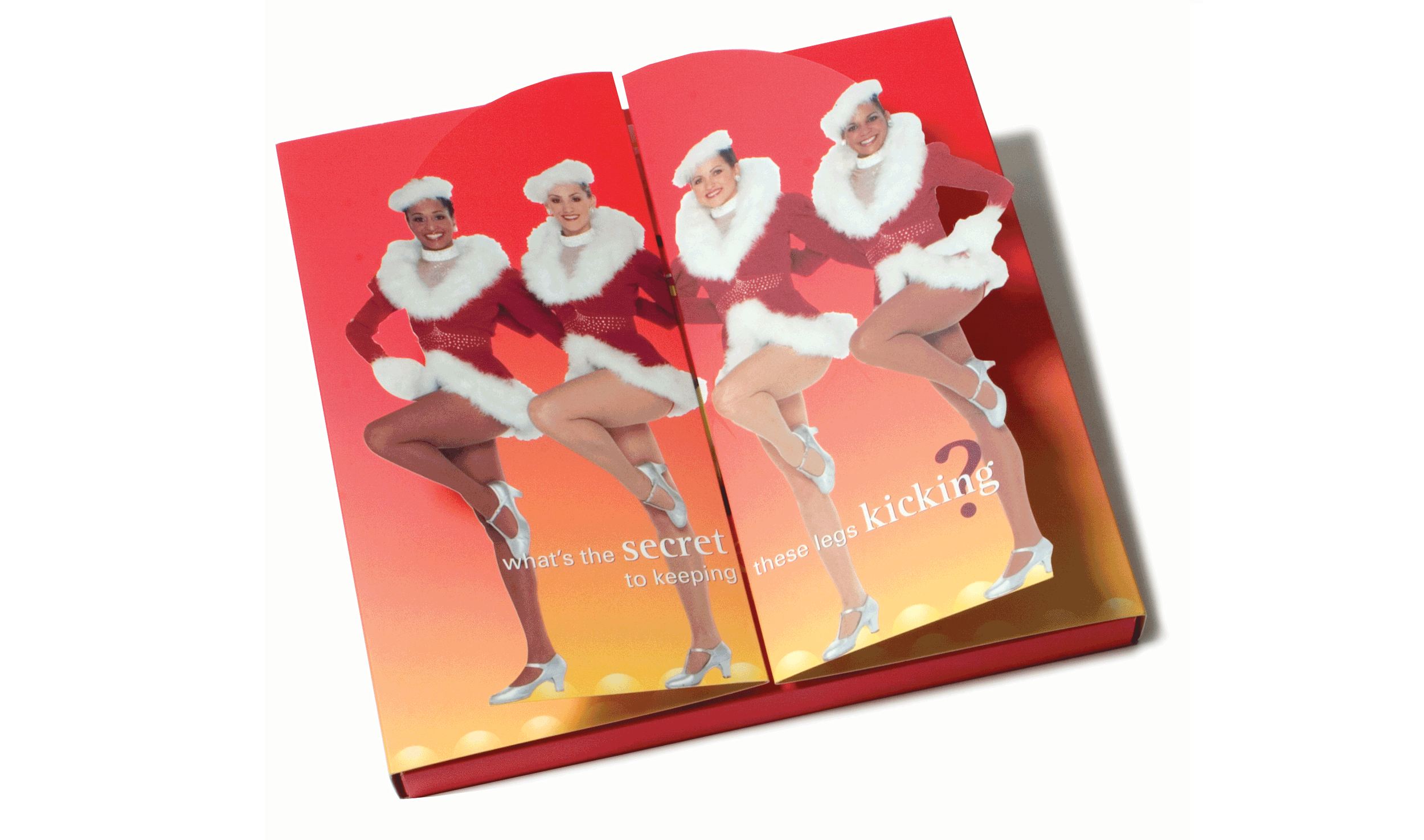 nyc graphic designer press kit magazine editors borsawallace design thermacare radio city rockettes packaging product 