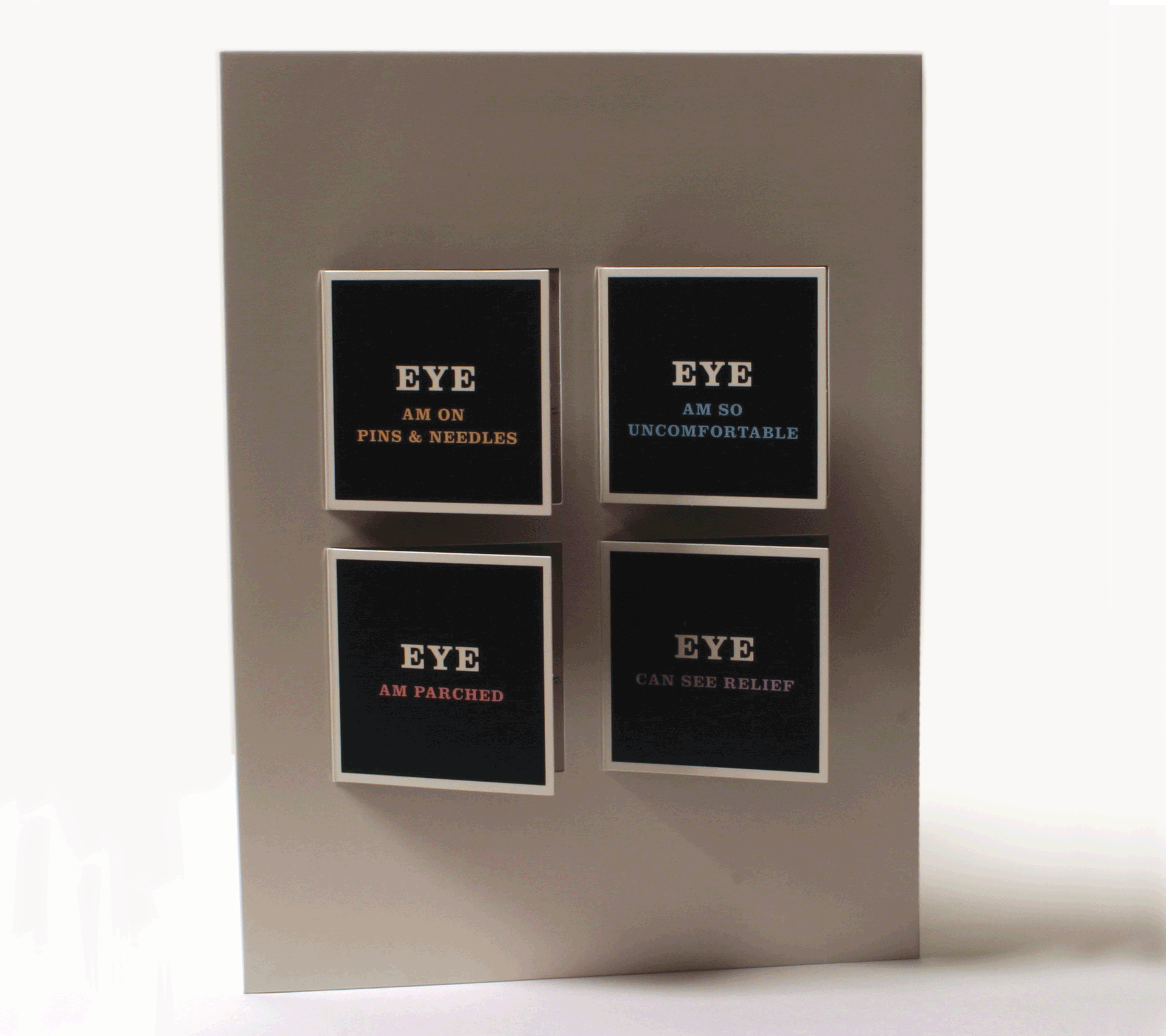 nyc graphic designer art director press kit design borsawallace magazine editors restasis folder design eyes eye can see clearly