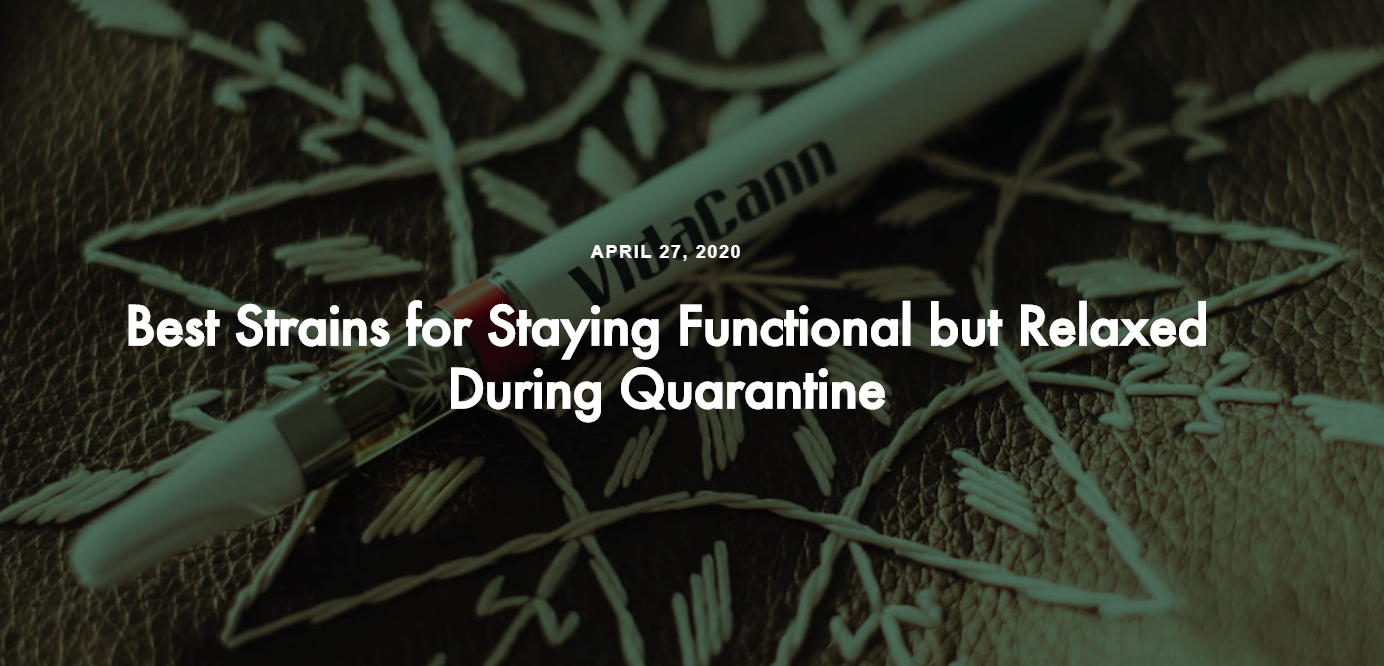 Best Strains for Staying Functional But Relaxed During Quarantine | Cannabis Blog