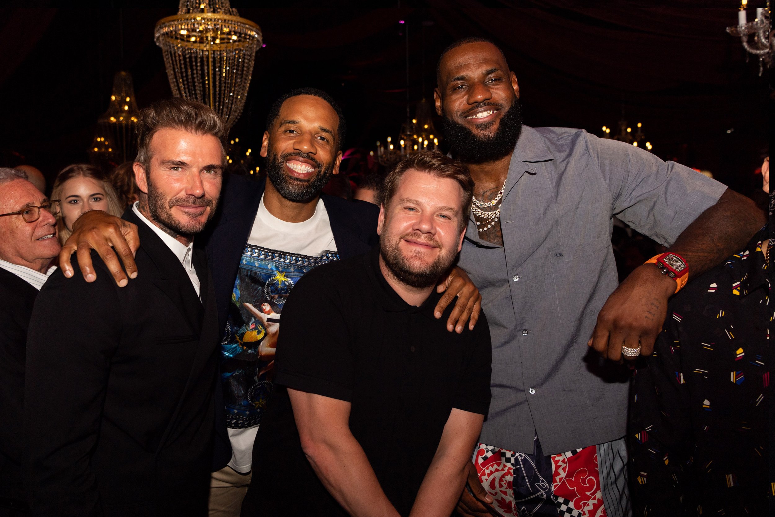 David Beckham, Maverick Carter, James Corden, & LeBron James.jpg