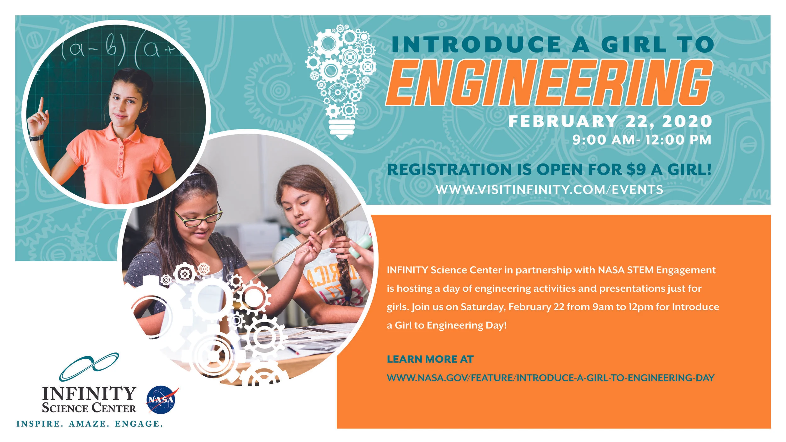 INTRODUCE A GIRL TO ENGINEERING DAY - at INFINITY Science Center in Pearlington, MS