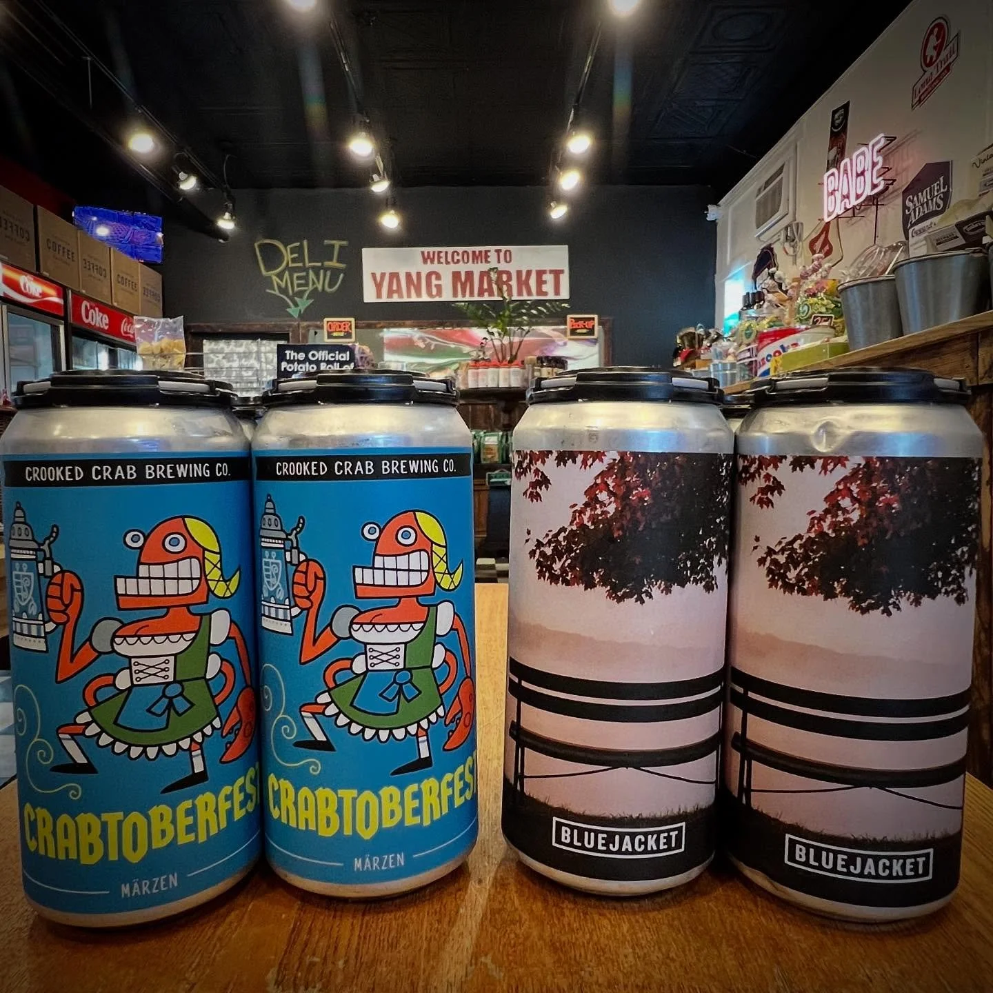 It&rsquo;s a good day to enjoy some Oktoberfest from @bluejacketdc &amp; @crookedcrabbeer and take a nap! Reminder that the market is closed on Sundays, so stock up on fresh bread, beer, and a pint of @benandjerrys today! 
.
.
.
#weekendessentials #f