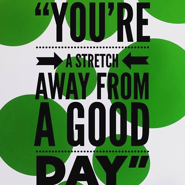 You&rsquo;re a stretch away from a happy day 😄..... enough said! .
.
.
.
.
.
.
.
.
#jostretchdoyoustretch #looseygoosey #stretchmorestressless #lesspainmoregain #fitness #fit #workout #cardio #gym #train #training #health #healthy #healthychoices #a