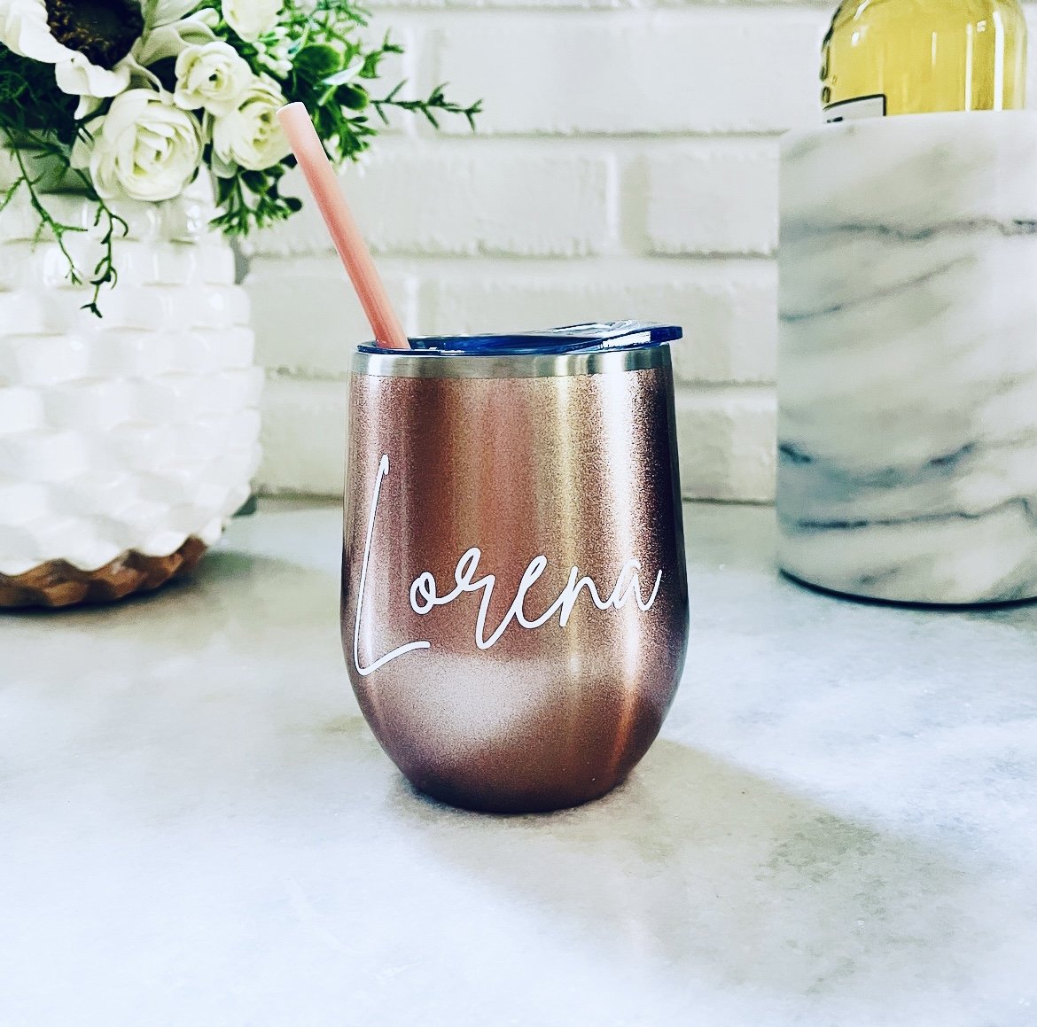Name Tumbler - Stainless Steel Wine Tumbler — Wine by Design