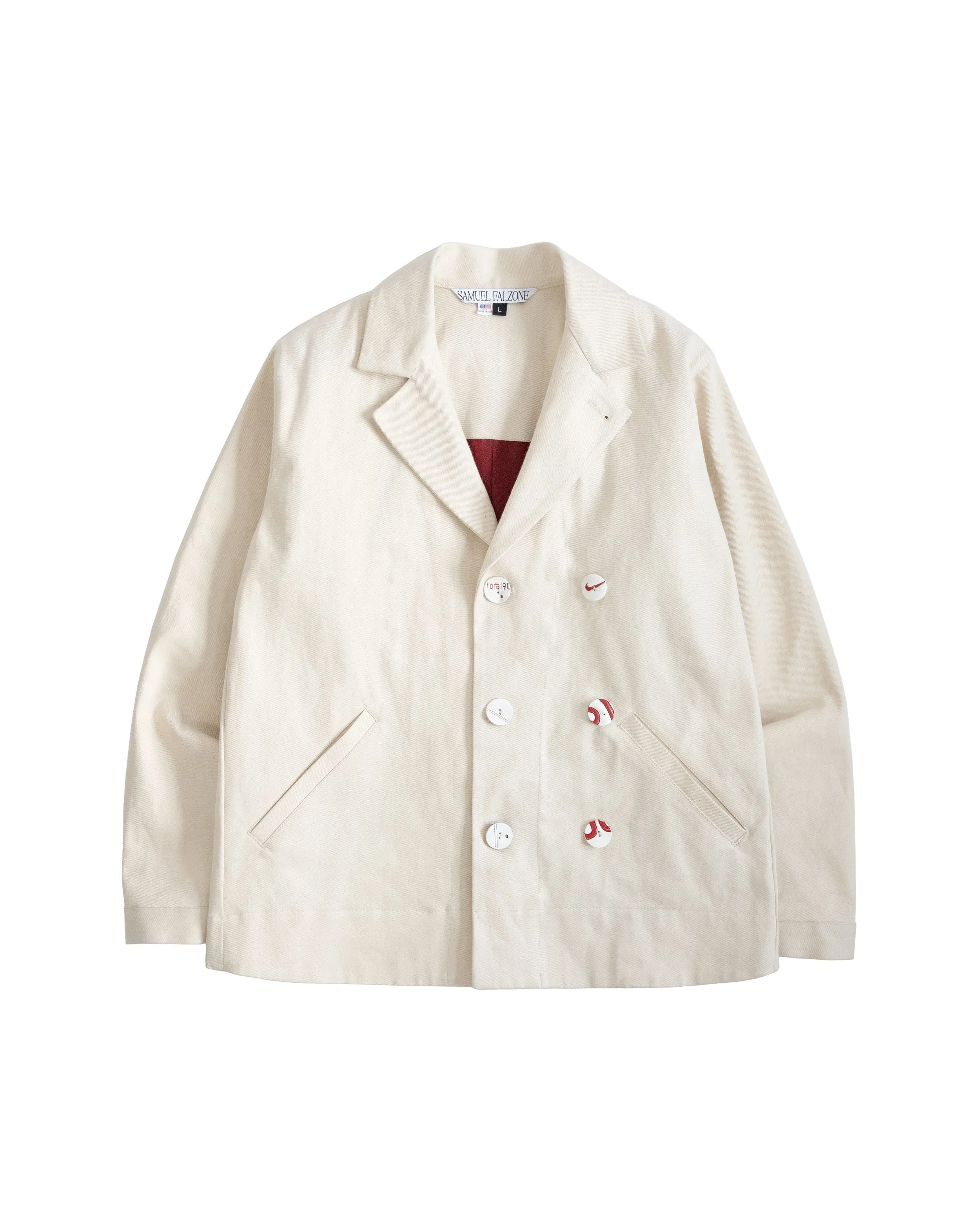 T90 ECRU DENIM BLAZER