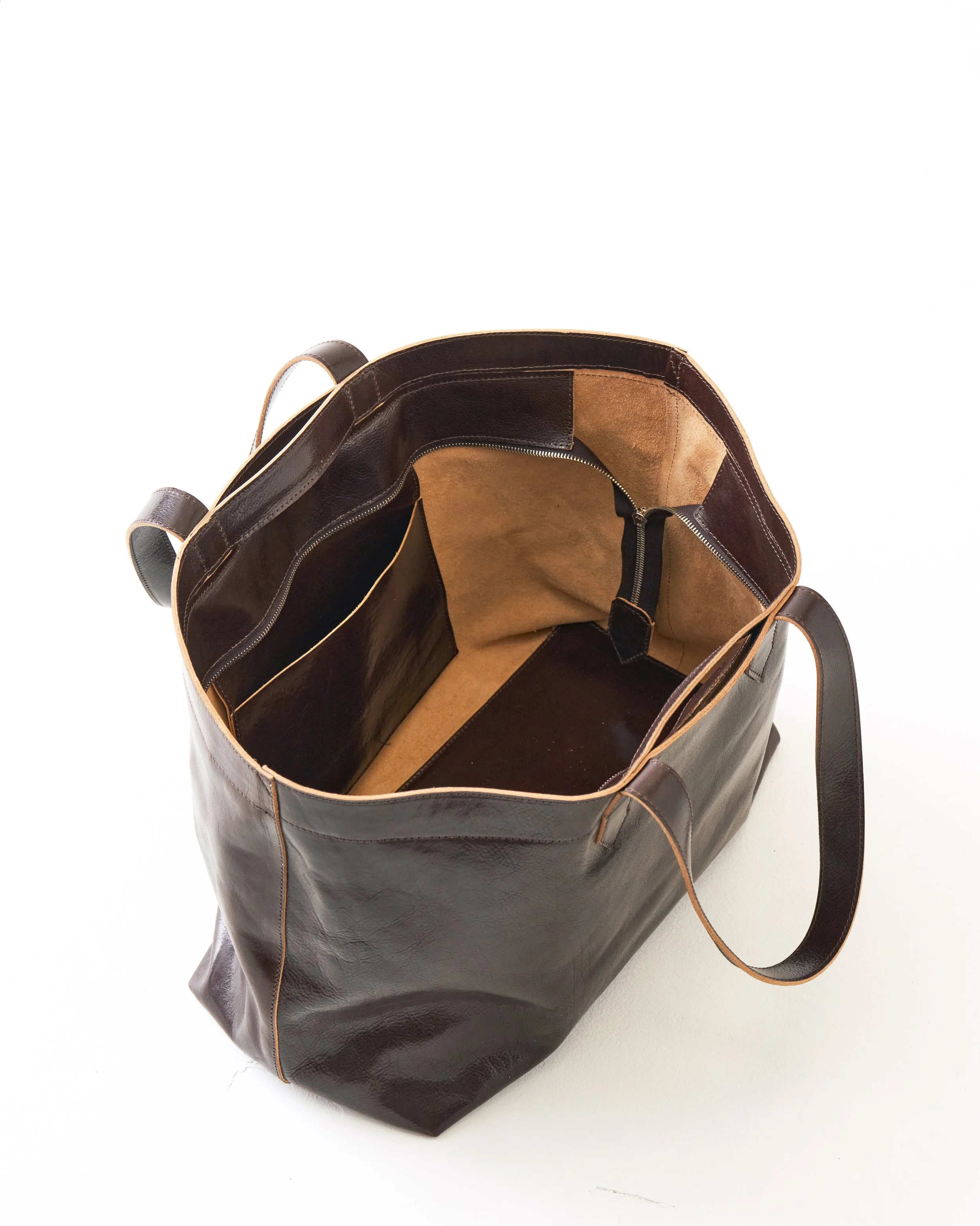 Zip Open - Brown Nave Tote.jpg