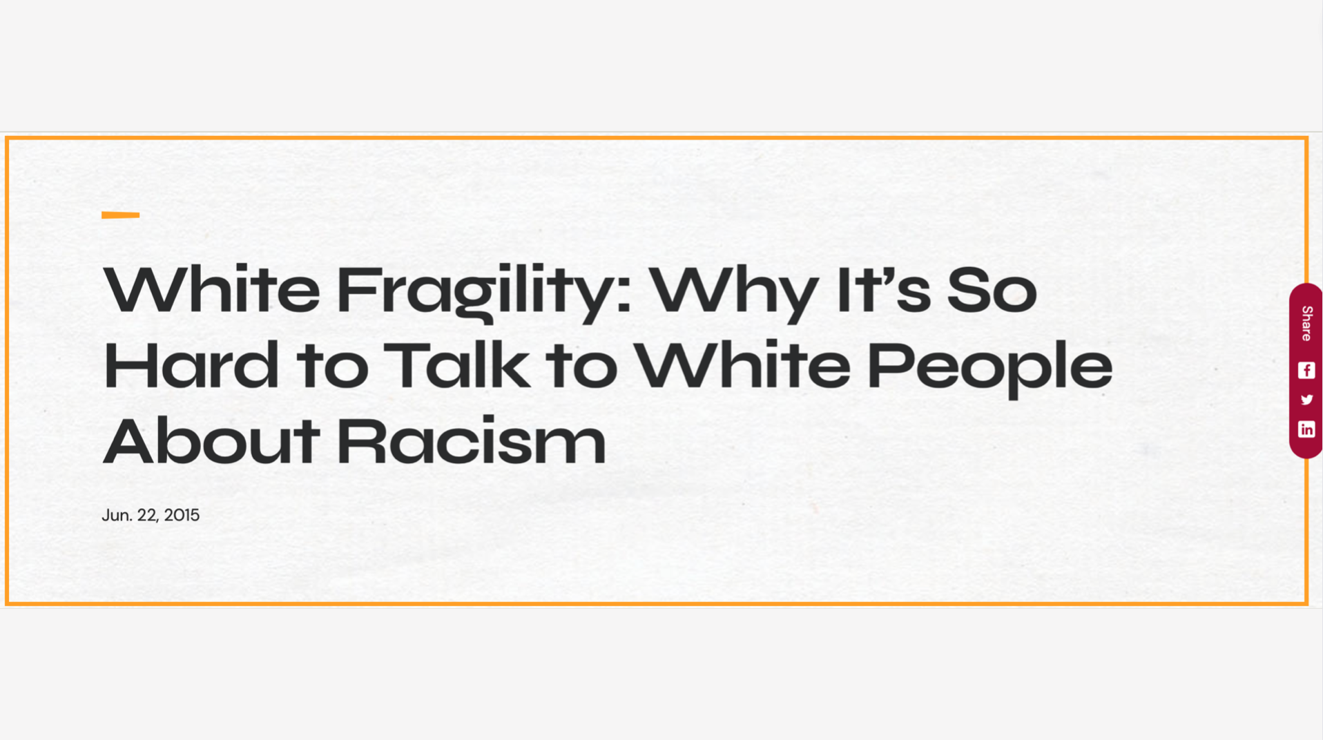 White Fragility: Why It’s So Hard to Talk to White People About Racism