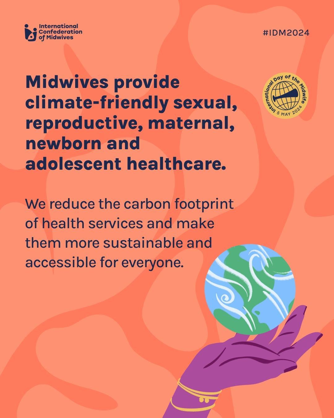 Midwives provide climate-friendly #SRMNAH. 🌍🌱

By providing services in communities where people live, we reduce the need for travel to health facilities. Having access to the care of a midwife ensures that the time and expertise of obstetricians i