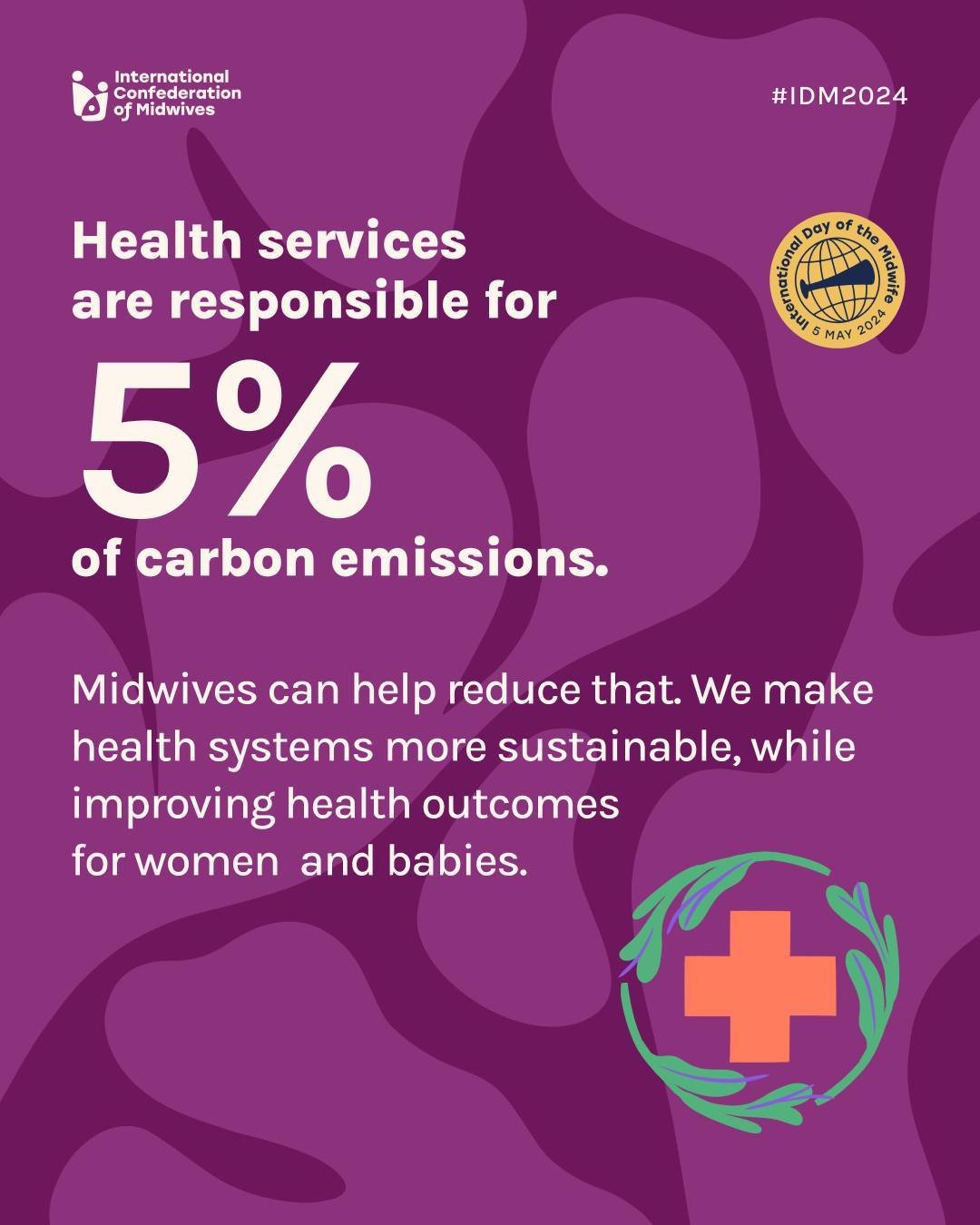 Healthcare services are responsible for 5% of greenhouse gas emissions globally. 🌿⚠️

Continuity of midwife care improves maternal health outcomes and ensures more babies are born alive, on time and healthy.

Better health outcomes mean mothers and 