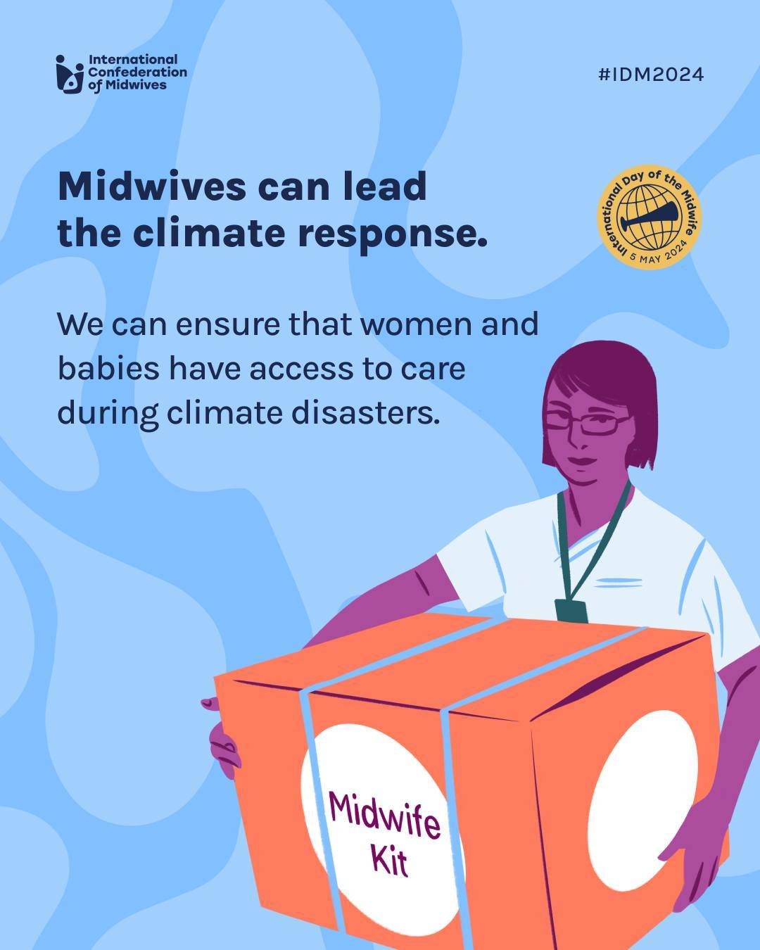 Community-based midwives can more easily reach areas affected by climate disasters 💪️, and quickly provide essential reproductive and maternal health services. We are a valuable network for evidence-based information and supply distribution, ensurin