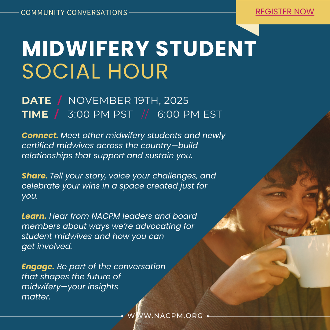 Register for Our Final Midwifery Student Social Hour of the Year!