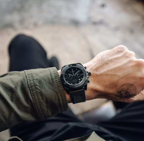 KORE Essentials tactical watch on a wrist